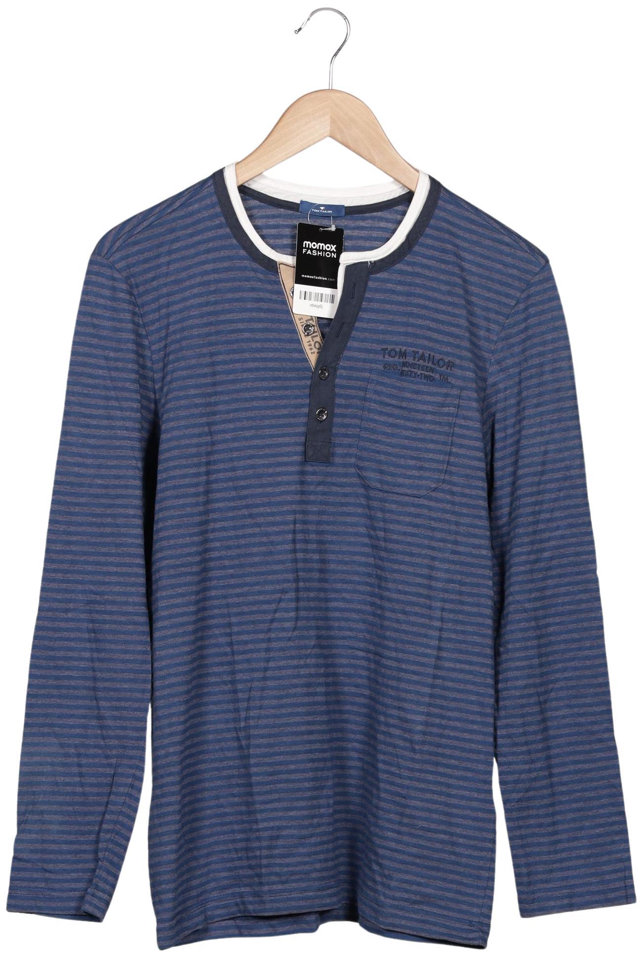 

Tom Tailor Herren Langarmshirt, blau, Gr. 48