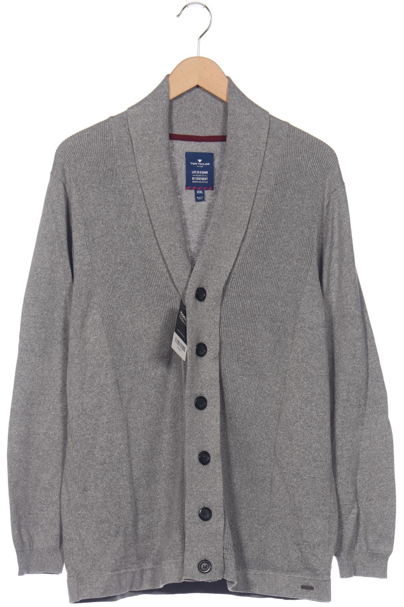 

Tom Tailor Herren Strickjacke, grau, Gr. 56