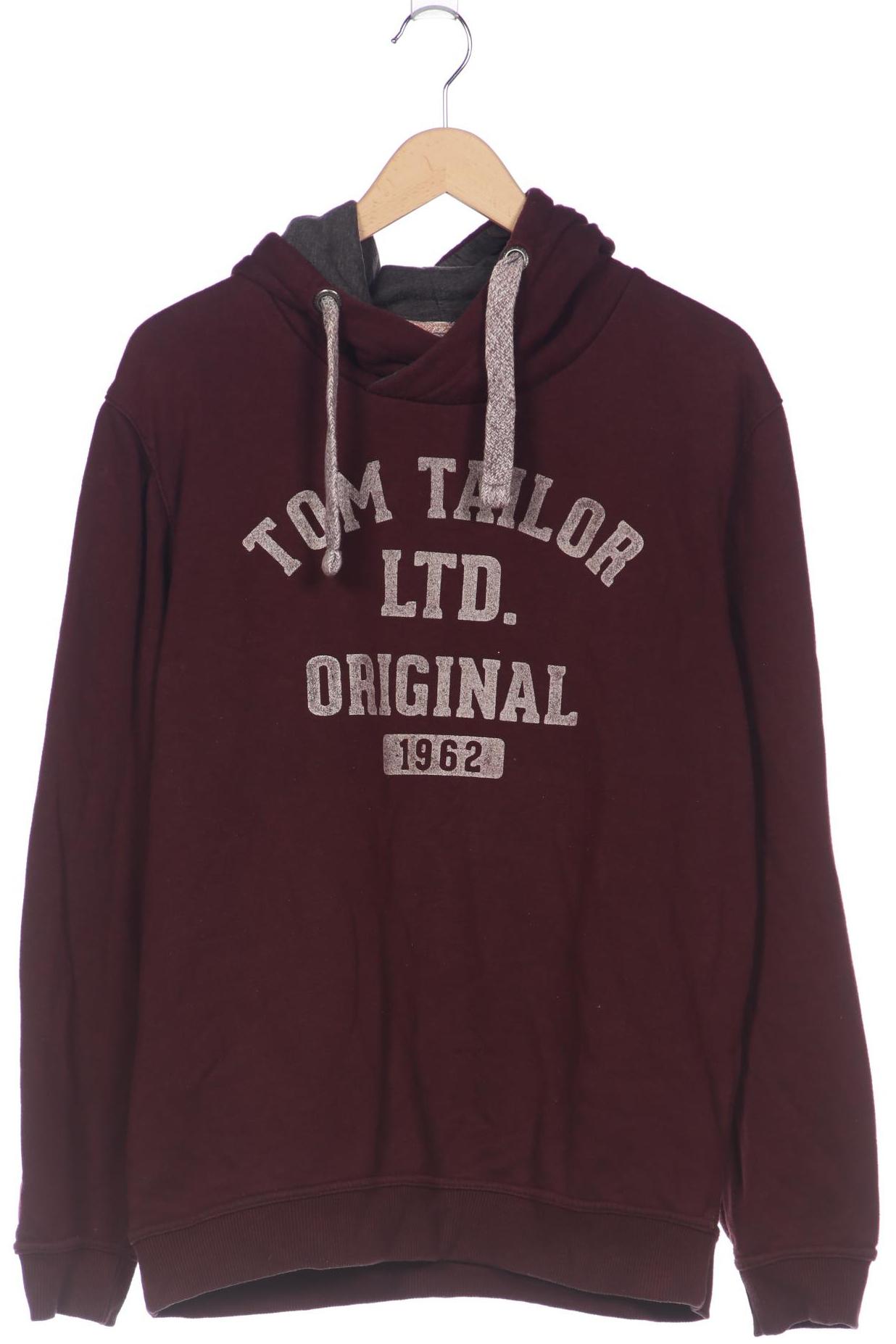

Tom Tailor Herren Kapuzenpullover, bordeaux, Gr. 52