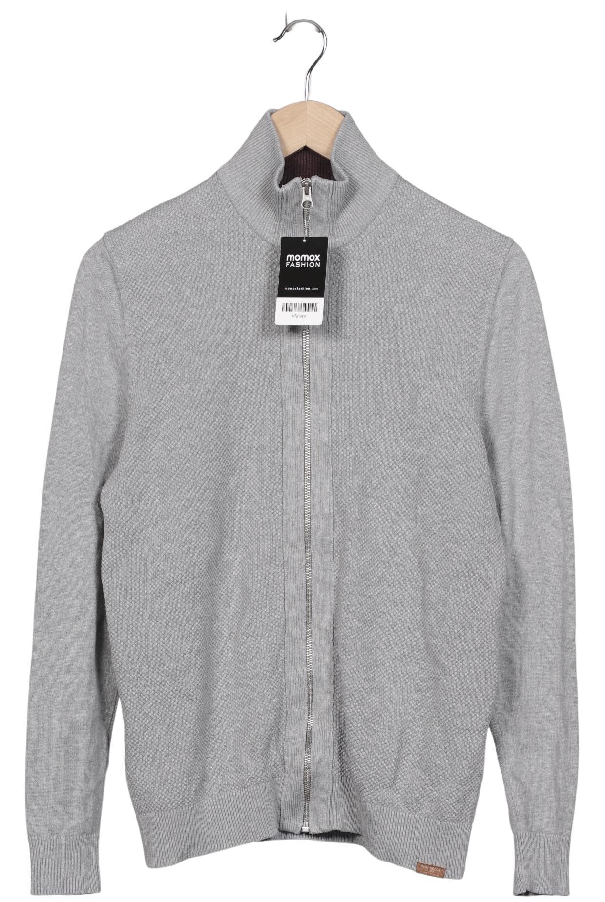 

Tom Tailor Herren Strickjacke, grau, Gr. 48