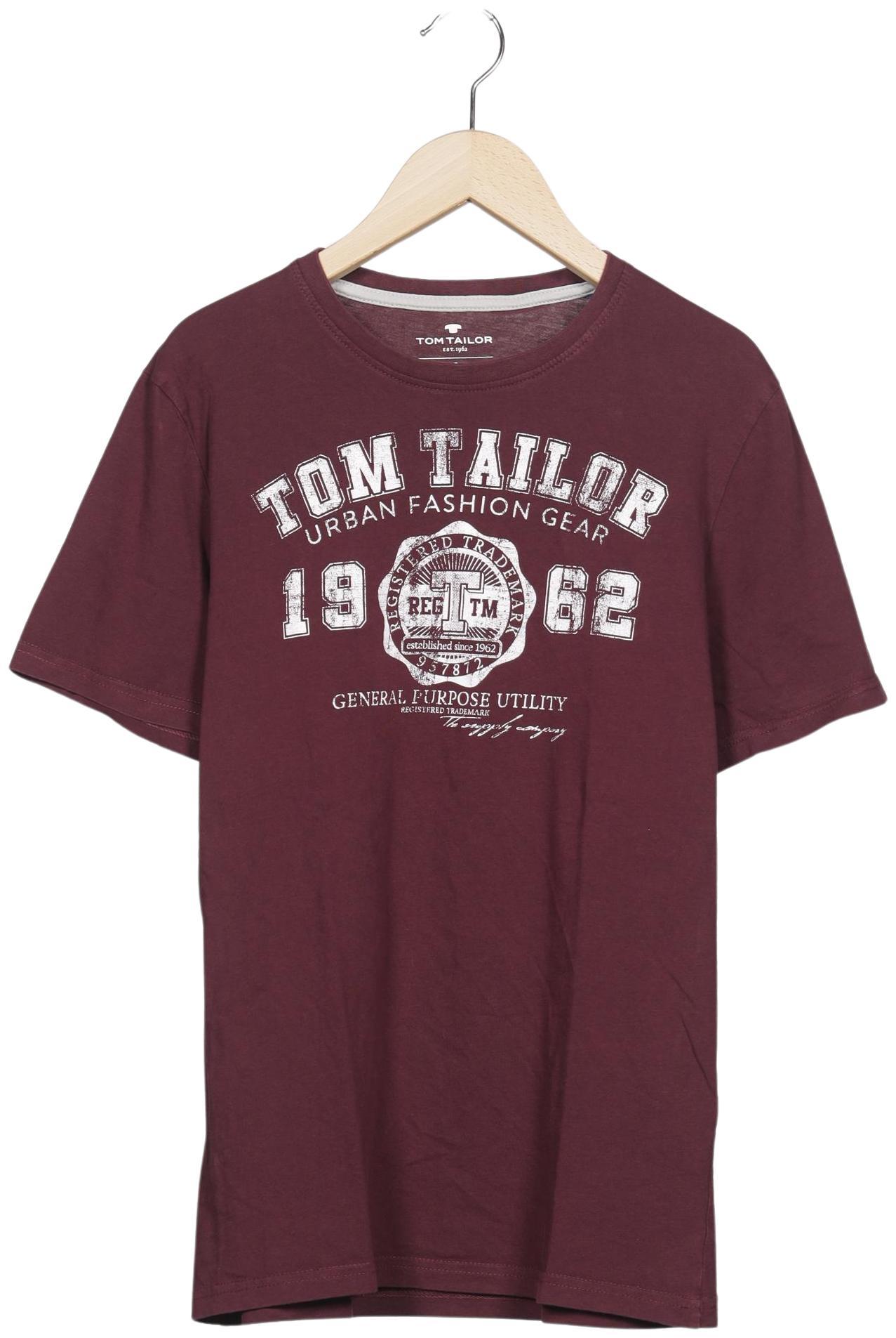 Thumbnail - Tom Tailor Herren T-Shirt, bordeaux, Gr. 46