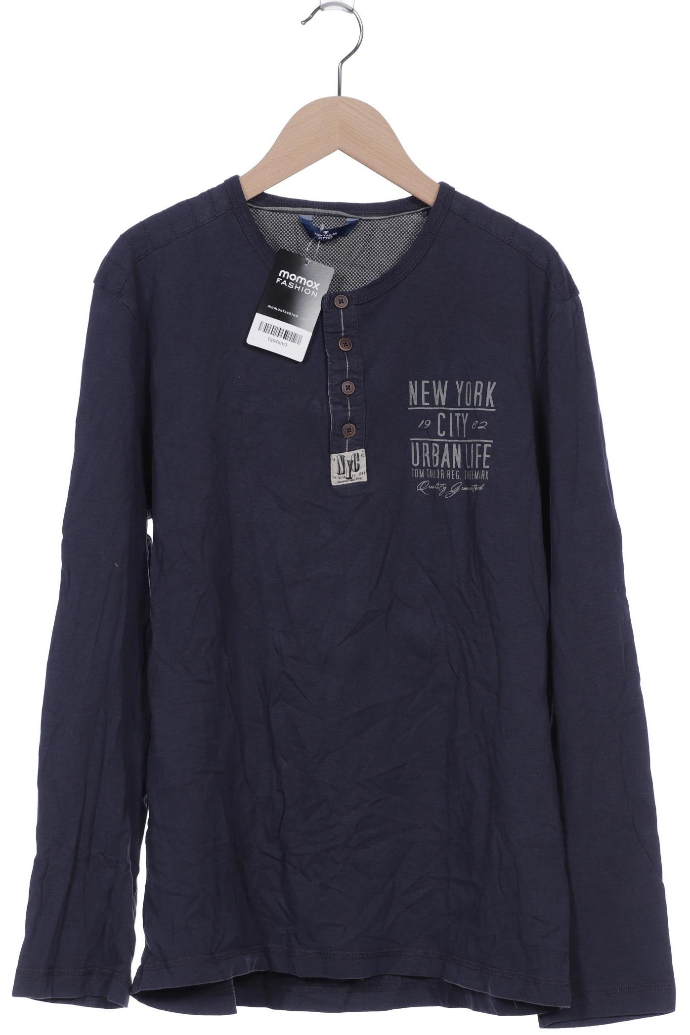 

Tom Tailor Herren Langarmshirt, marineblau, Gr. 54
