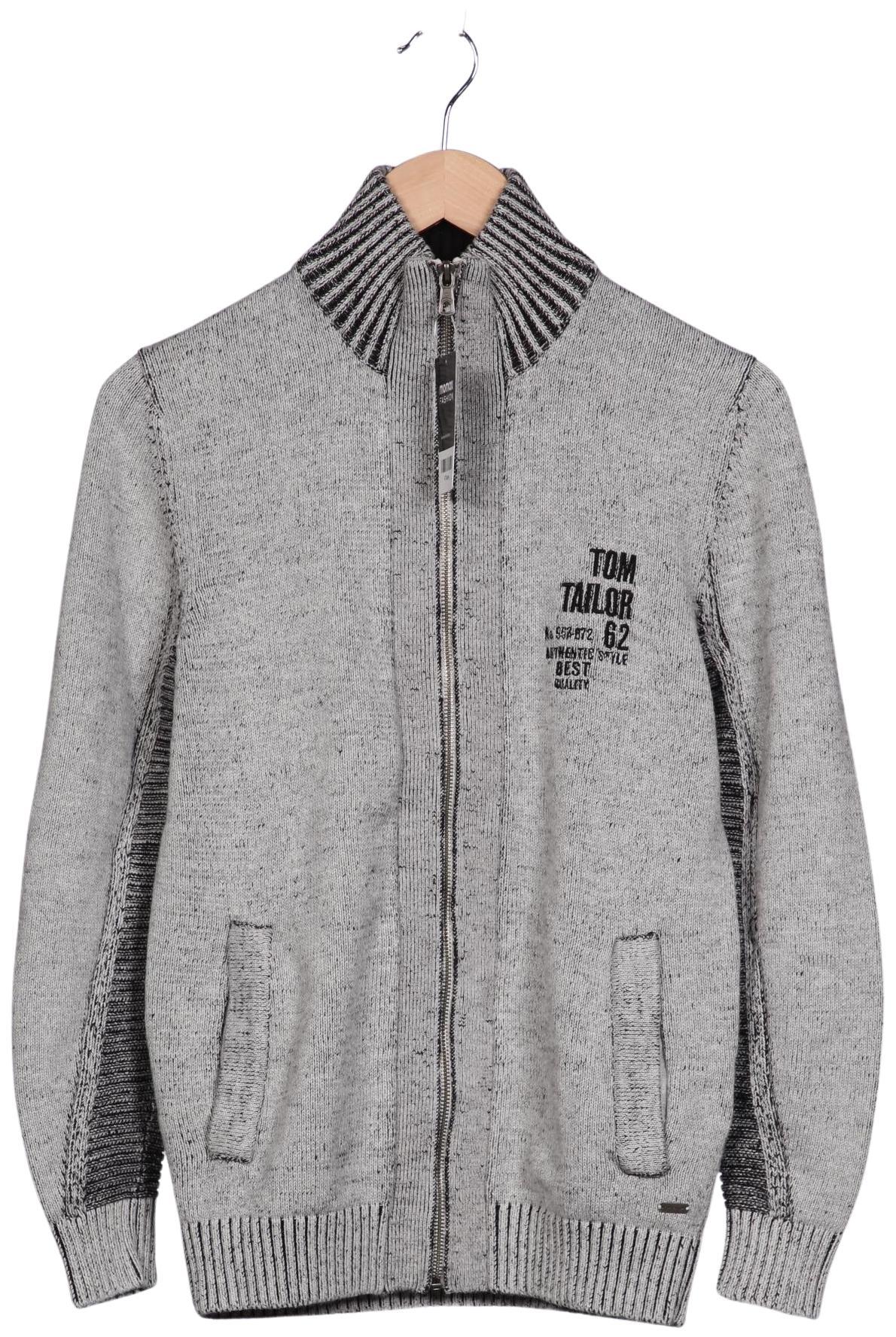 

Tom Tailor Herren Strickjacke, grau, Gr. 48