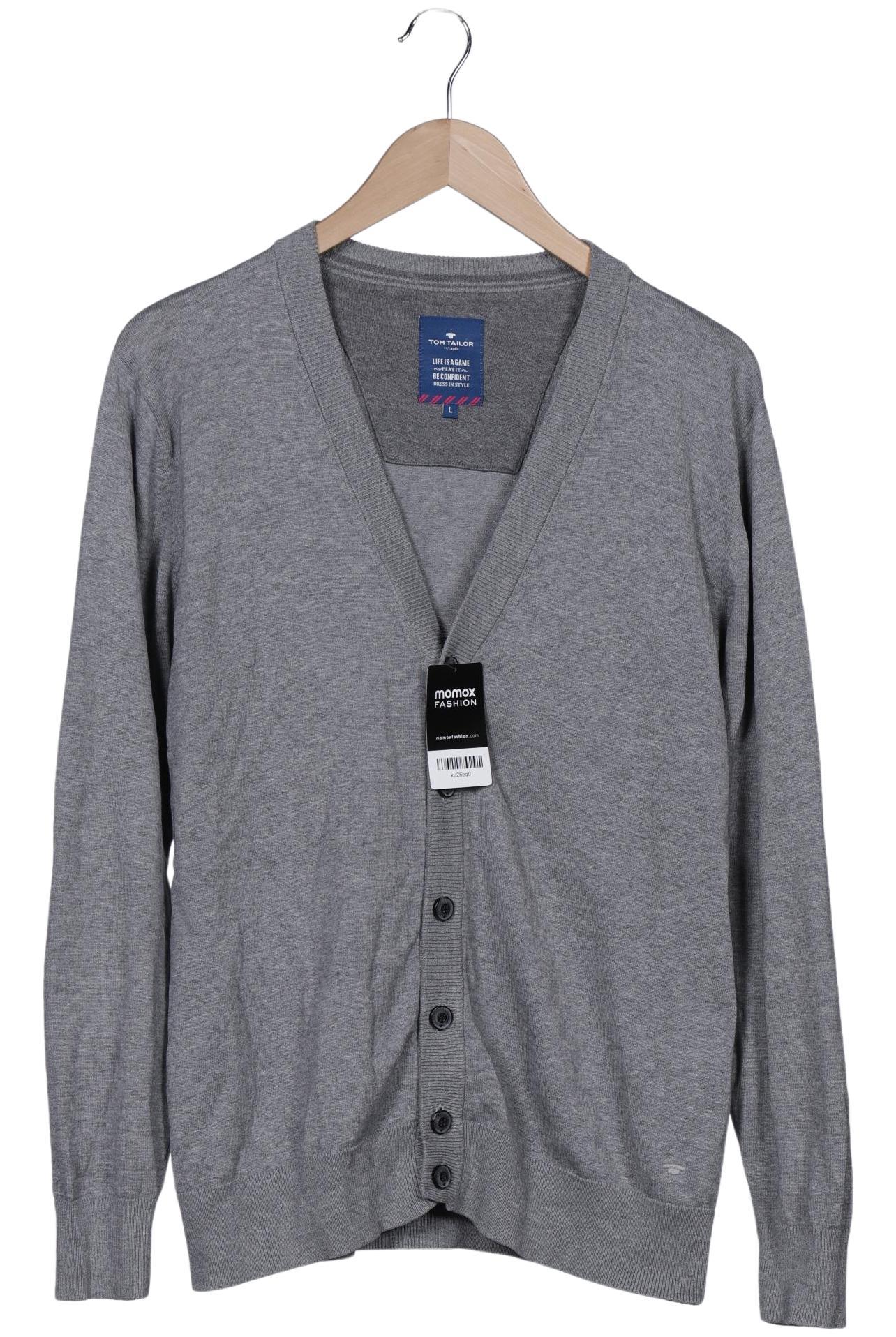 

Tom Tailor Herren Strickjacke, grau, Gr. 52