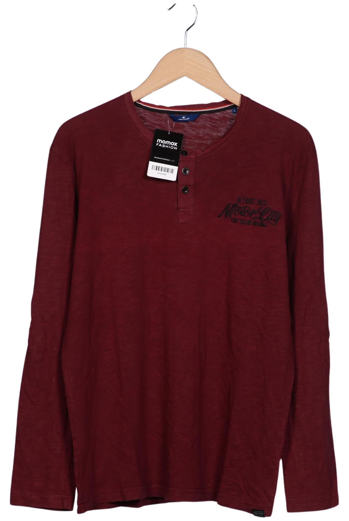 Thumbnail - Tom Tailor Herren Langarmshirt, bordeaux, Gr. 52