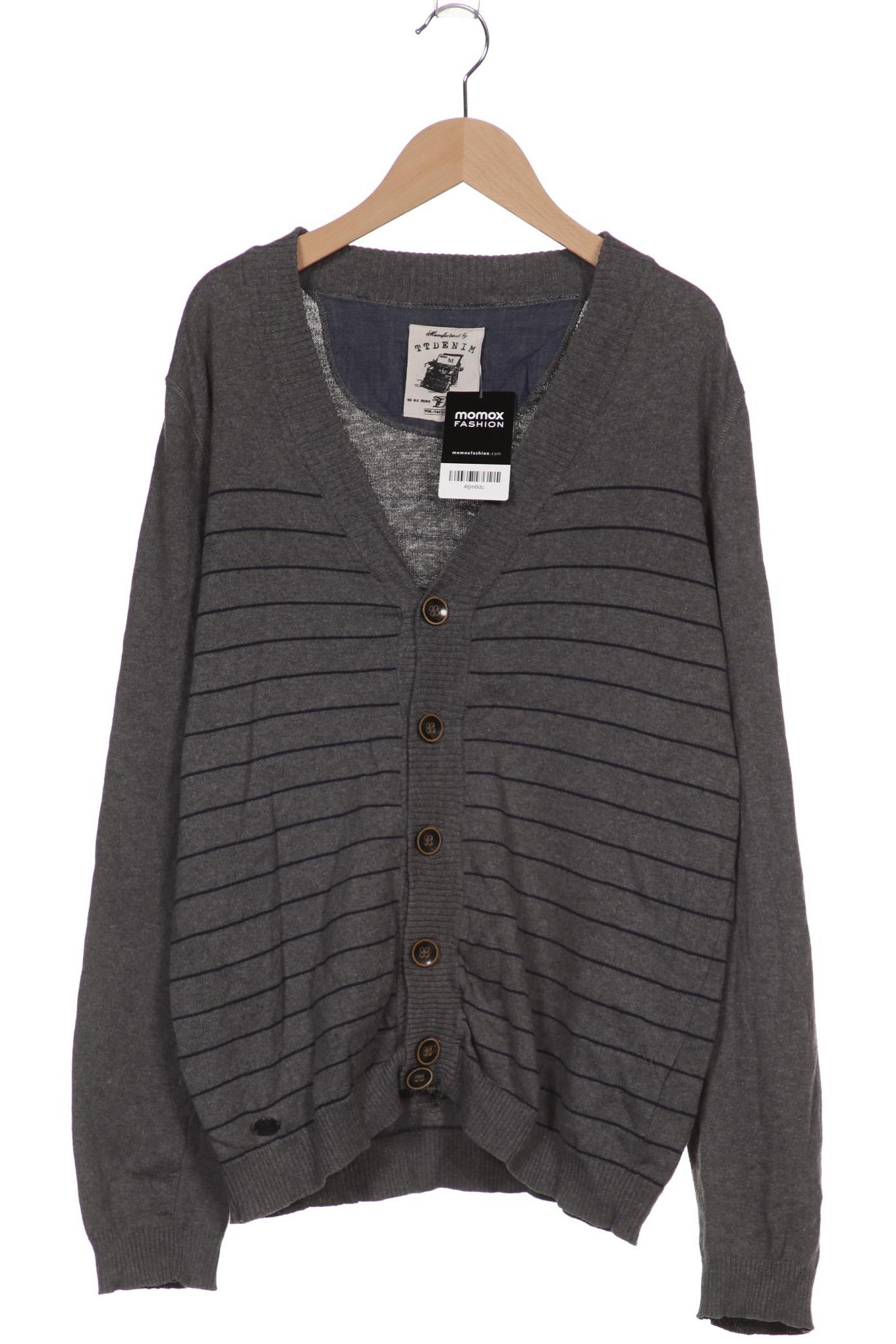 

Tom Tailor Herren Strickjacke, grau, Gr. 48