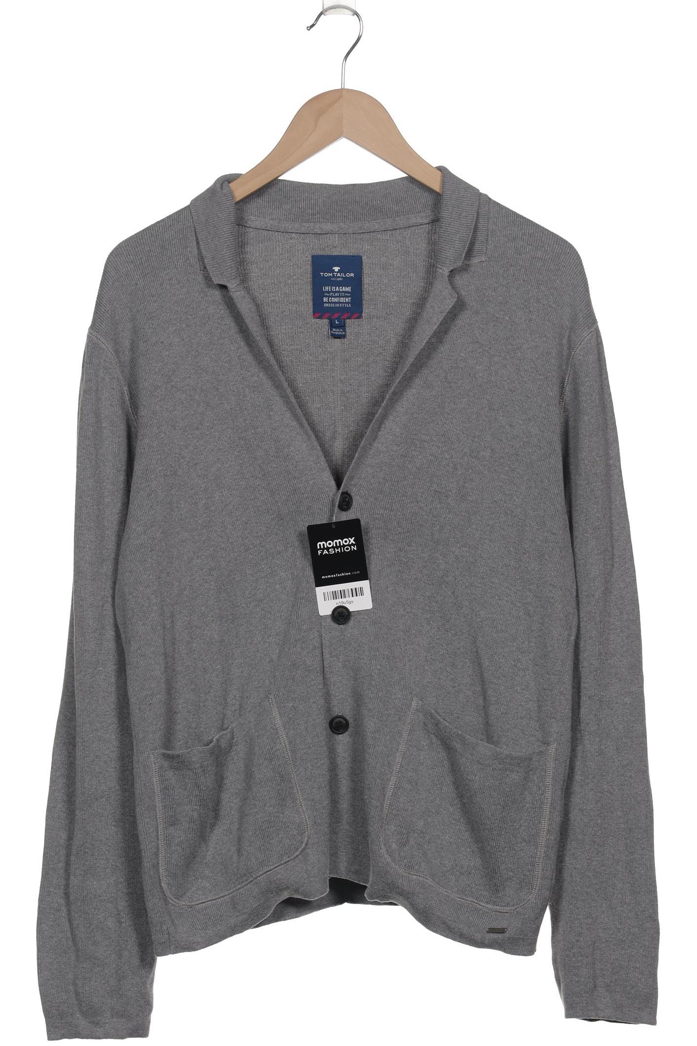 

Tom Tailor Herren Strickjacke, grau, Gr. 52