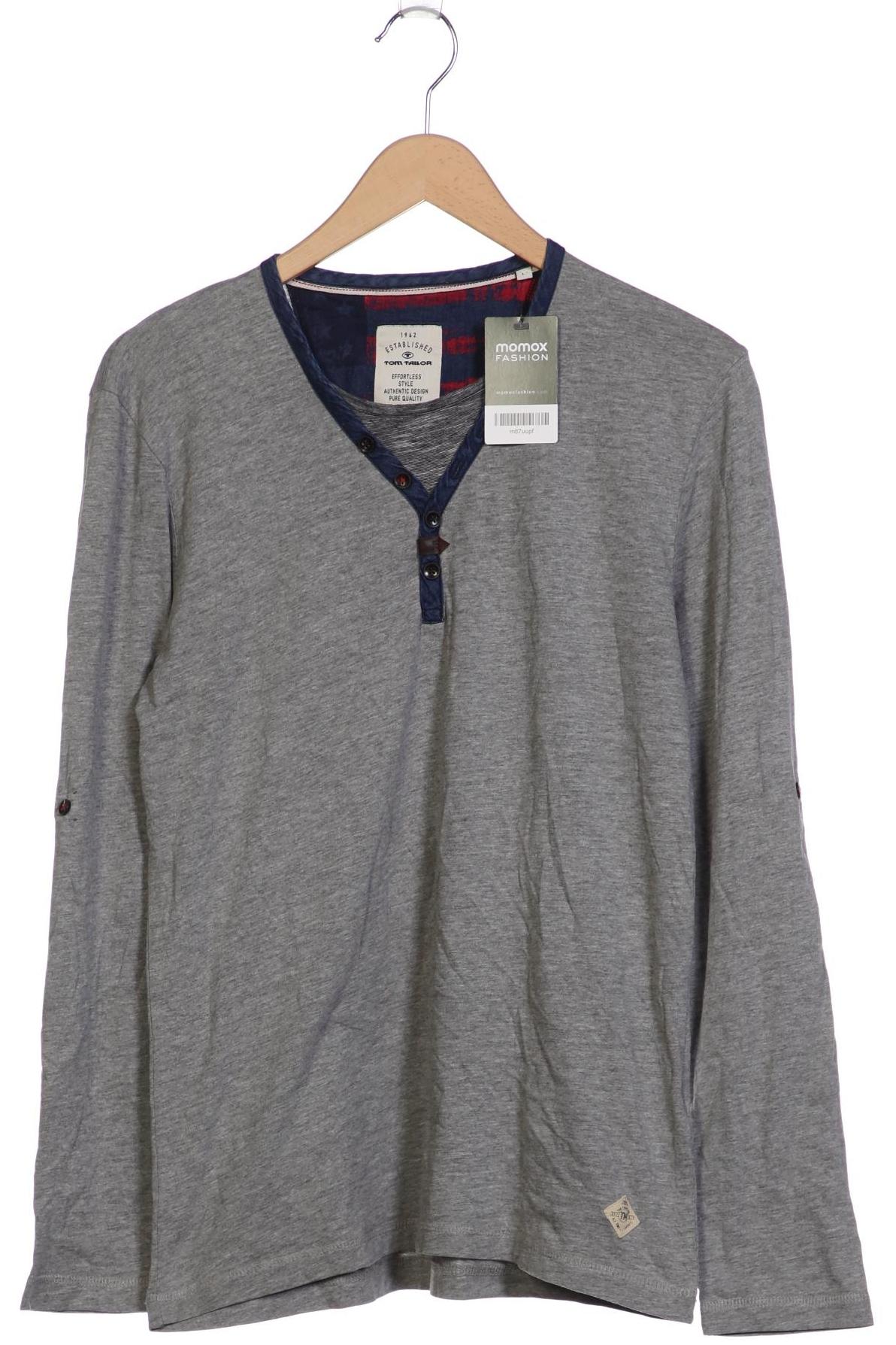Thumbnail - Tom Tailor Herren Langarmshirt, grau, Gr. 52