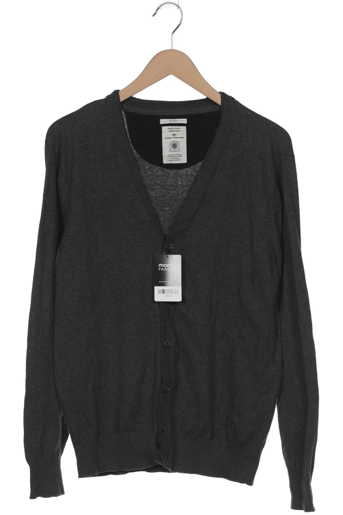 

Tom Tailor Herren Strickjacke, grau, Gr. 48