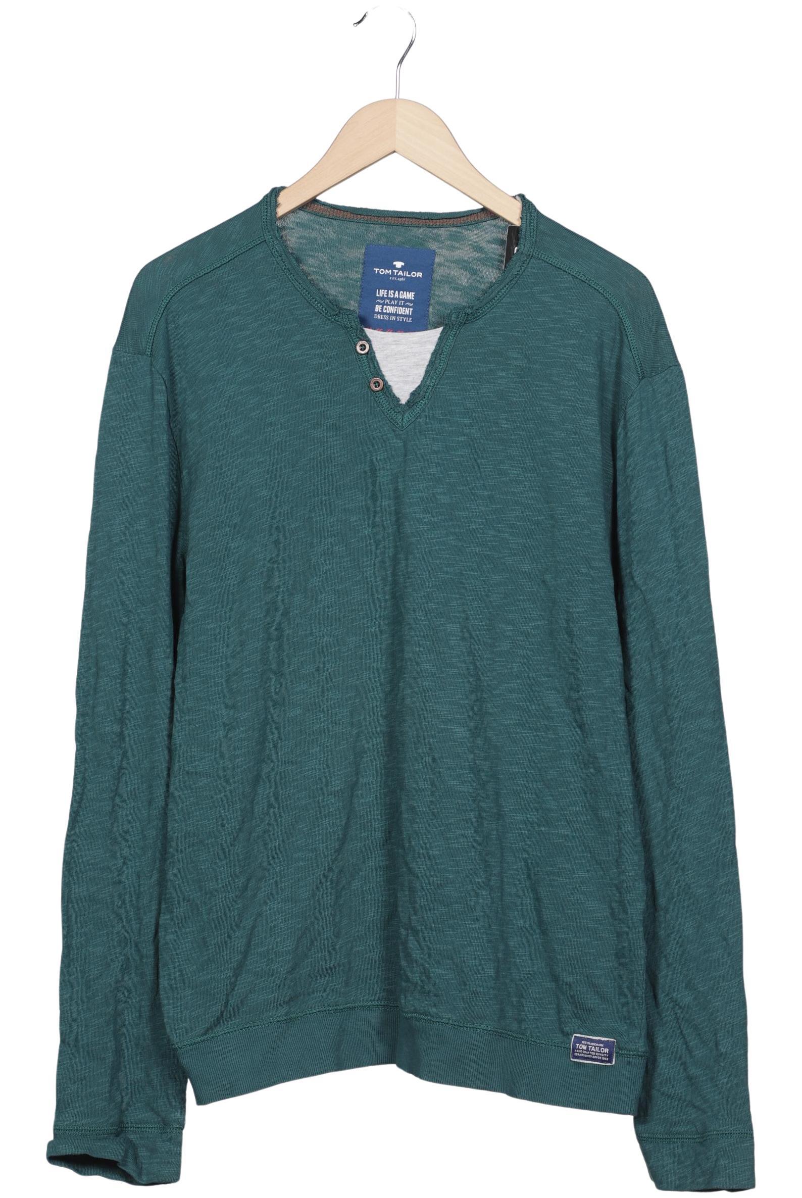 

Tom Tailor Herren Langarmshirt, grün, Gr. 54