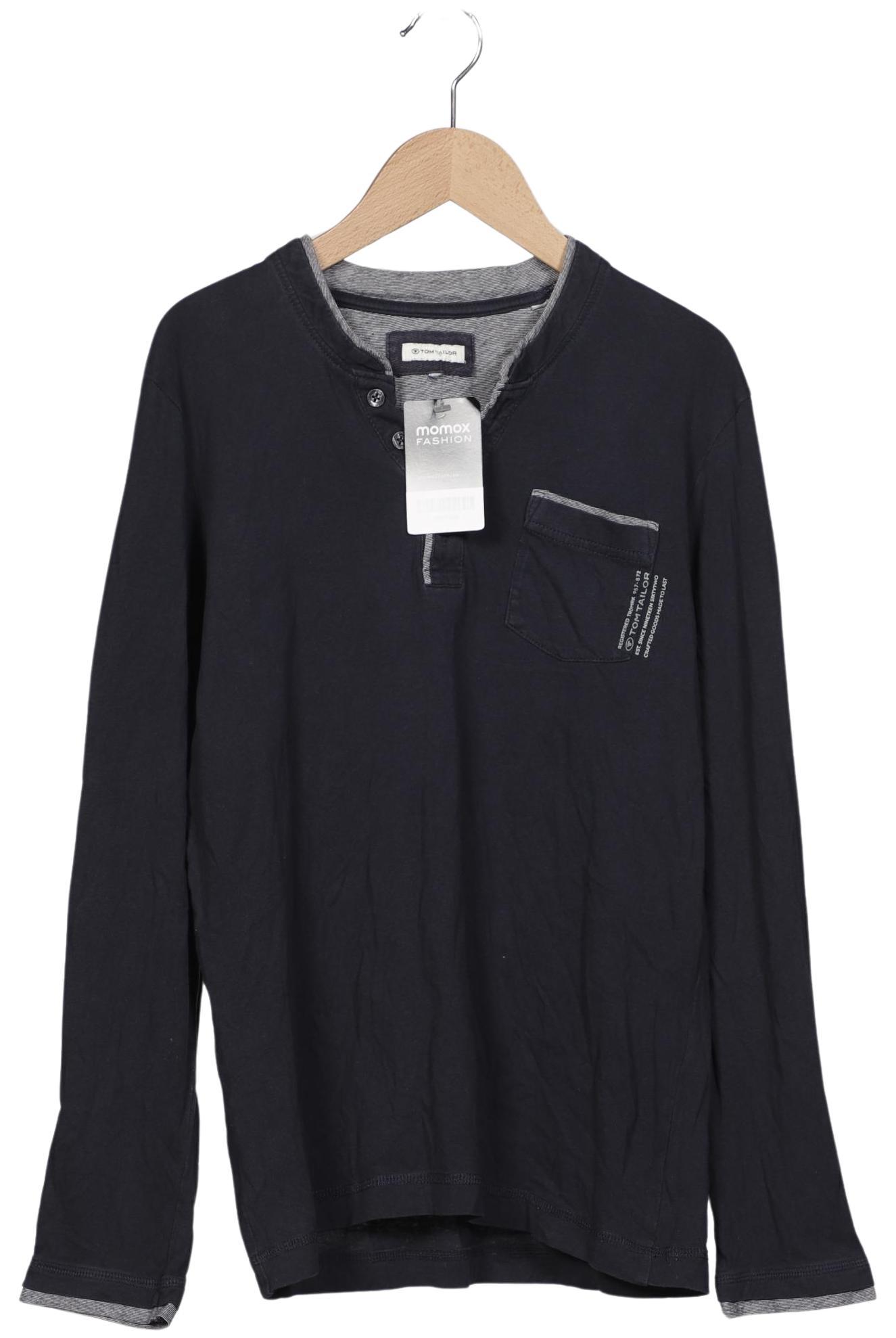 

Tom Tailor Herren Langarmshirt, marineblau, Gr. 48