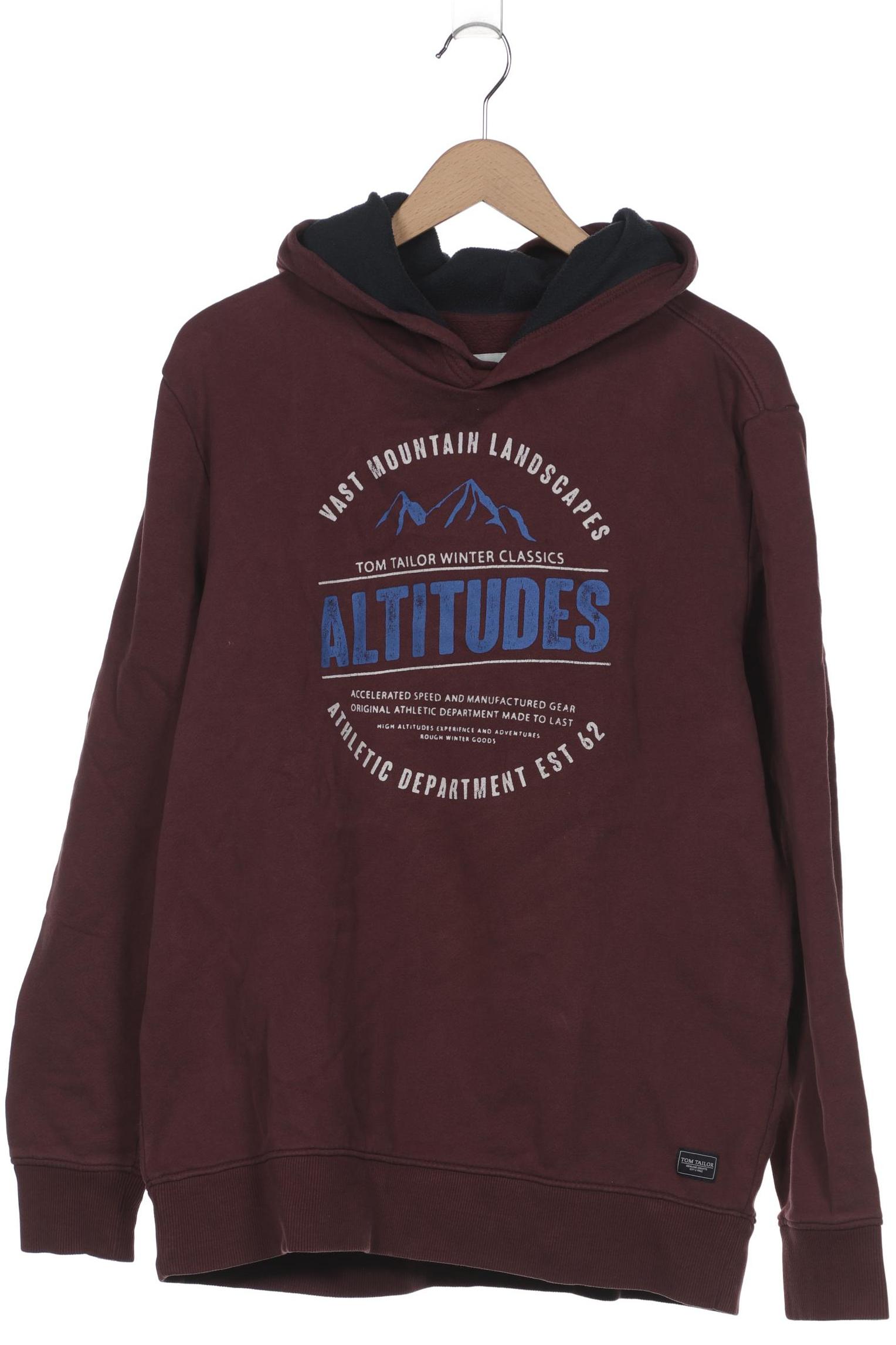 

Tom Tailor Herren Kapuzenpullover, bordeaux, Gr. 54