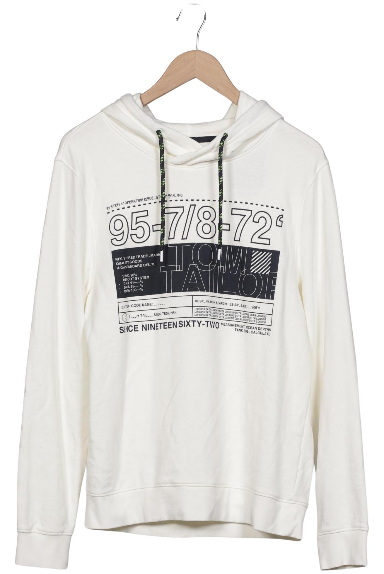 Thumbnail - Tom Tailor Herren Kapuzenpullover, cremeweiß, Gr. 48
