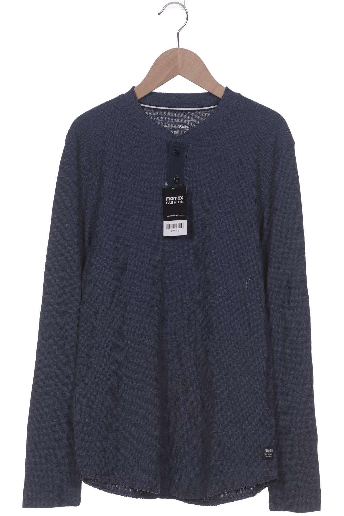 

Tom Tailor Herren Langarmshirt, blau, Gr. 46
