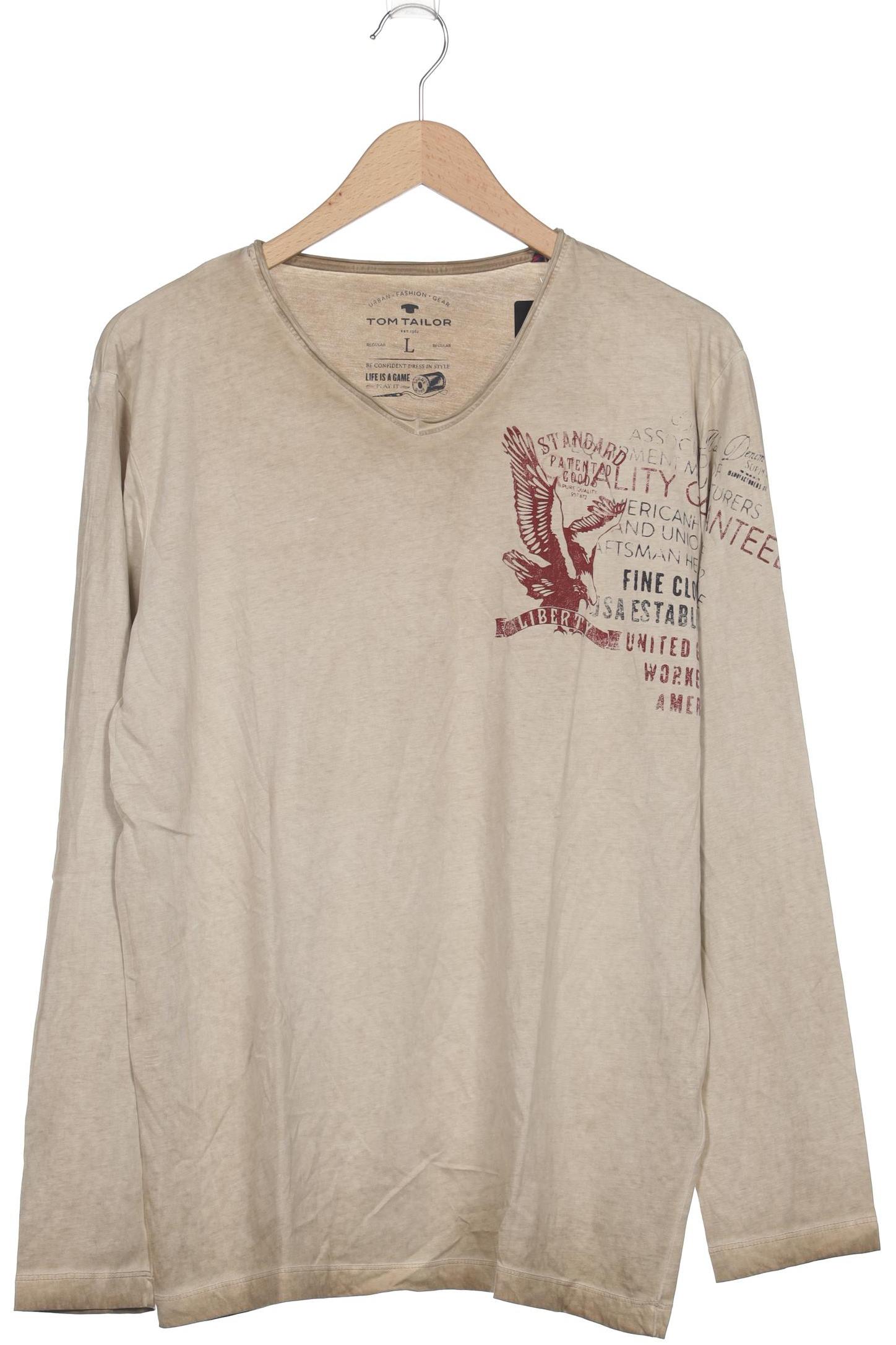 

Tom Tailor Herren Langarmshirt, beige, Gr. 52