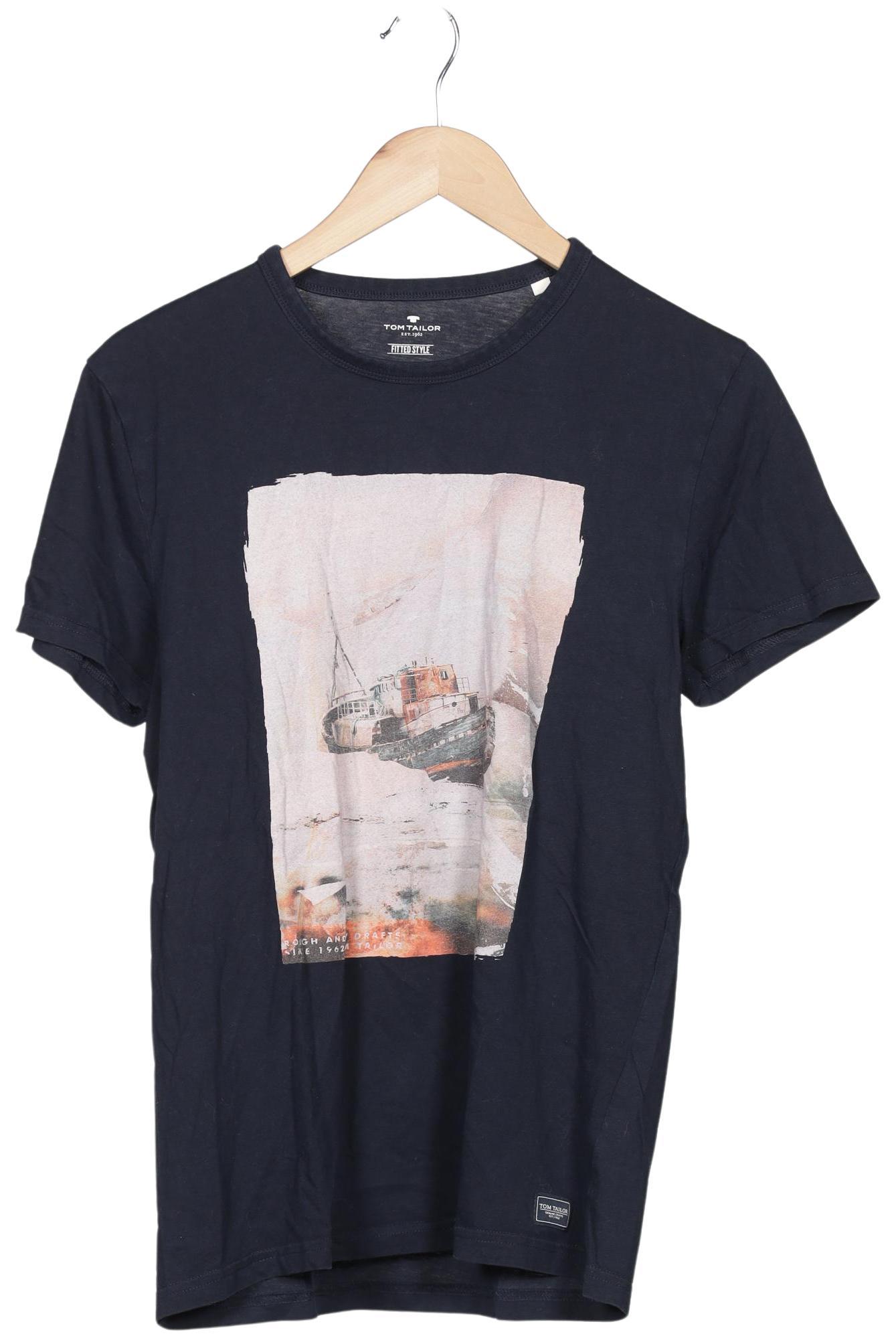 Thumbnail - Tom Tailor Herren T-Shirt, marineblau, Gr. 52