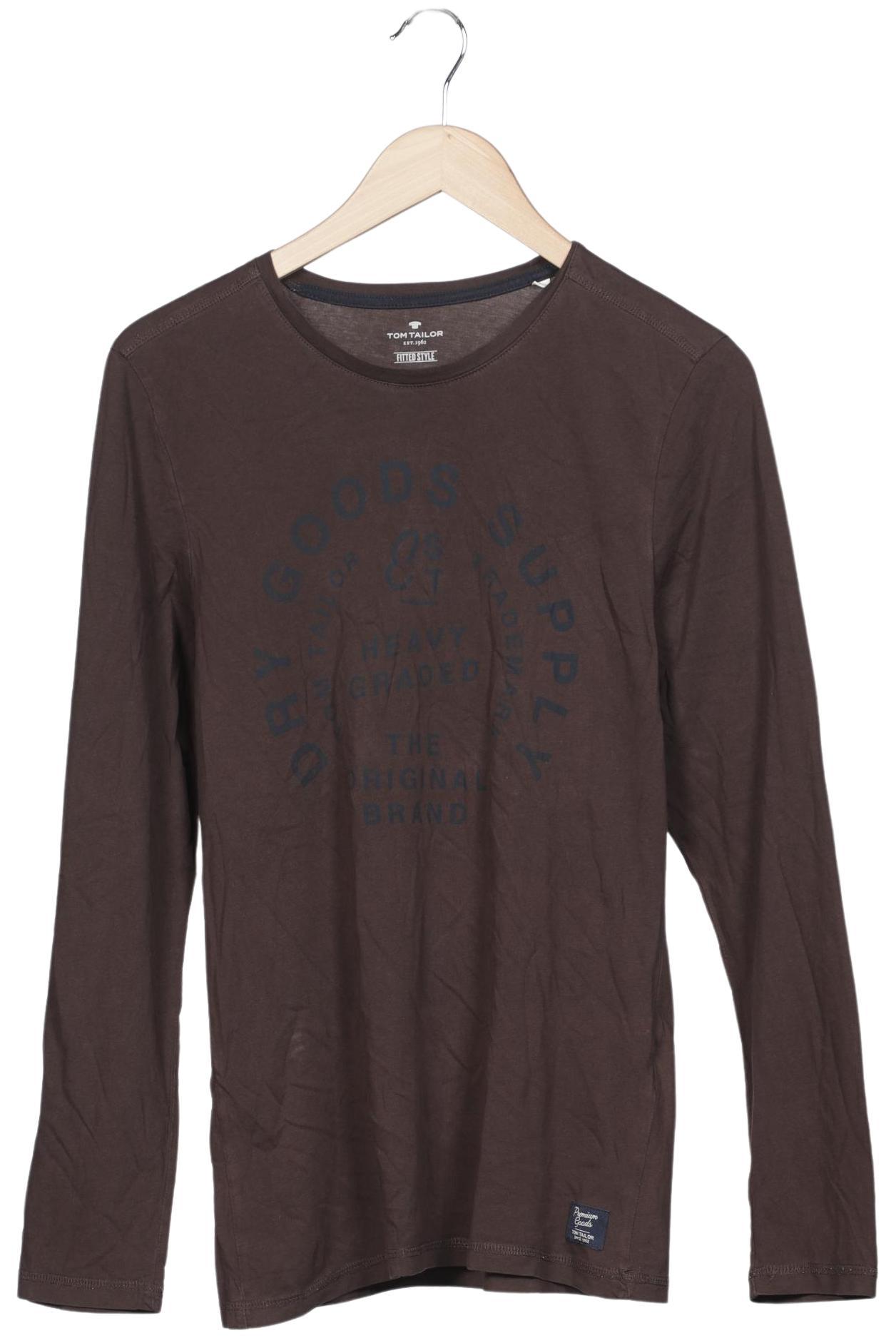 

Tom Tailor Herren Langarmshirt, braun, Gr. 48