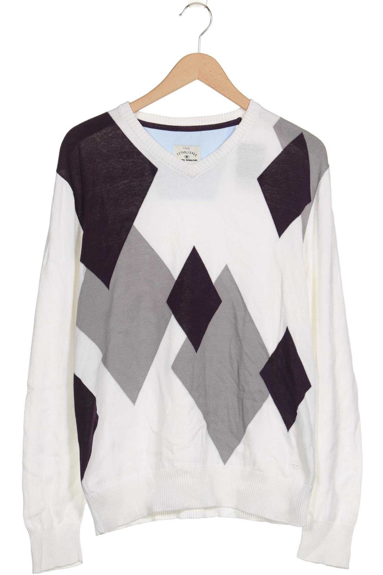 

Tom Tailor Herren Pullover, weiß, Gr. 52