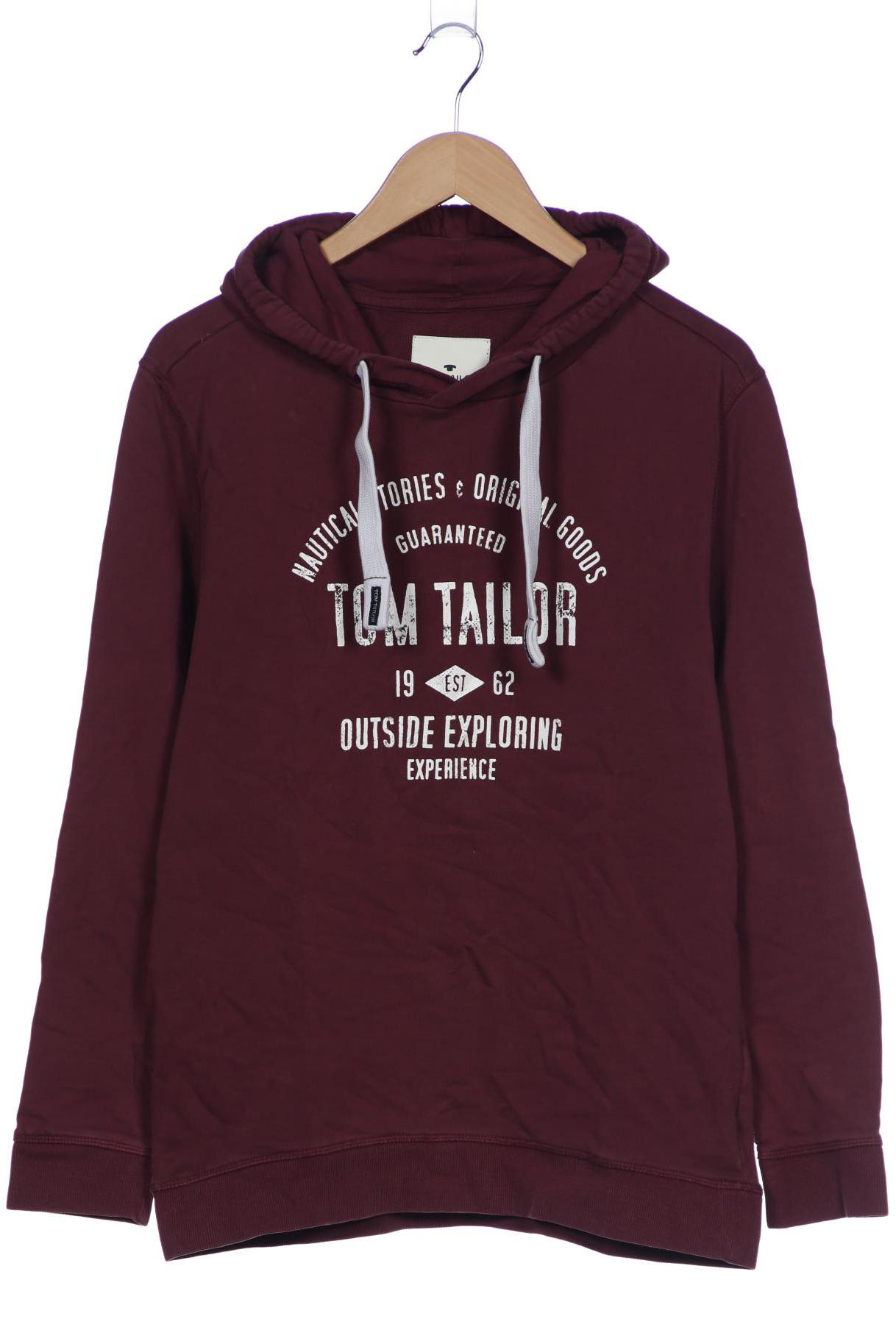 

Tom Tailor Herren Kapuzenpullover, bordeaux, Gr. 52