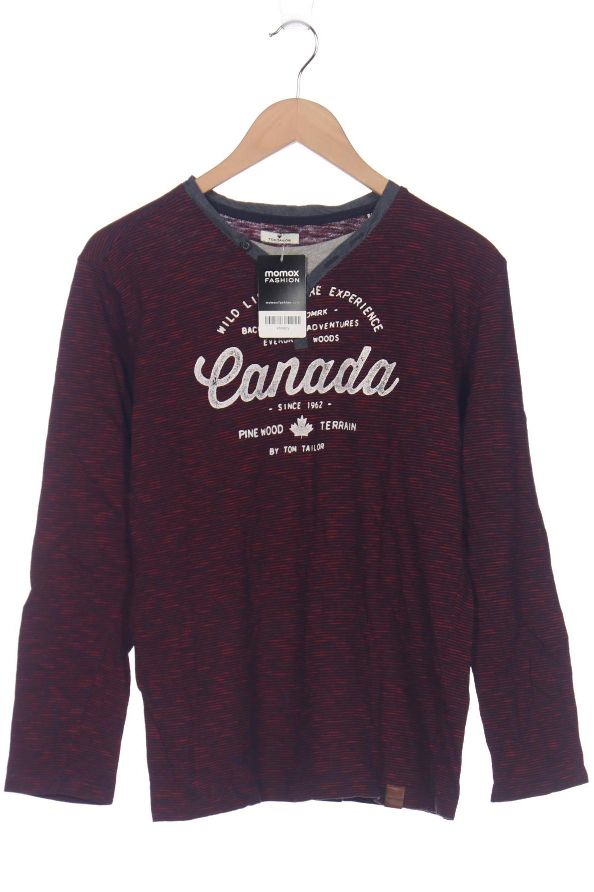 

Tom Tailor Herren Langarmshirt, bordeaux, Gr. 48