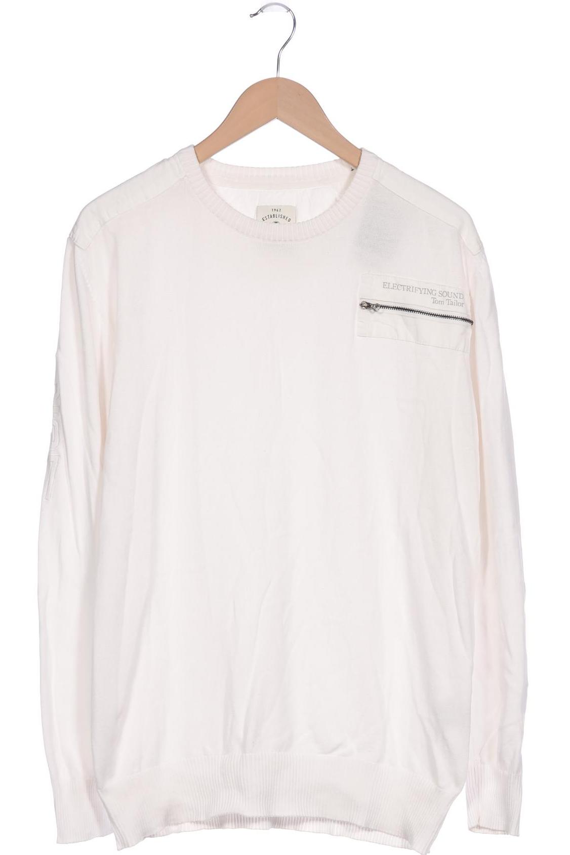 

Tom Tailor Herren Pullover, weiß, Gr. 54