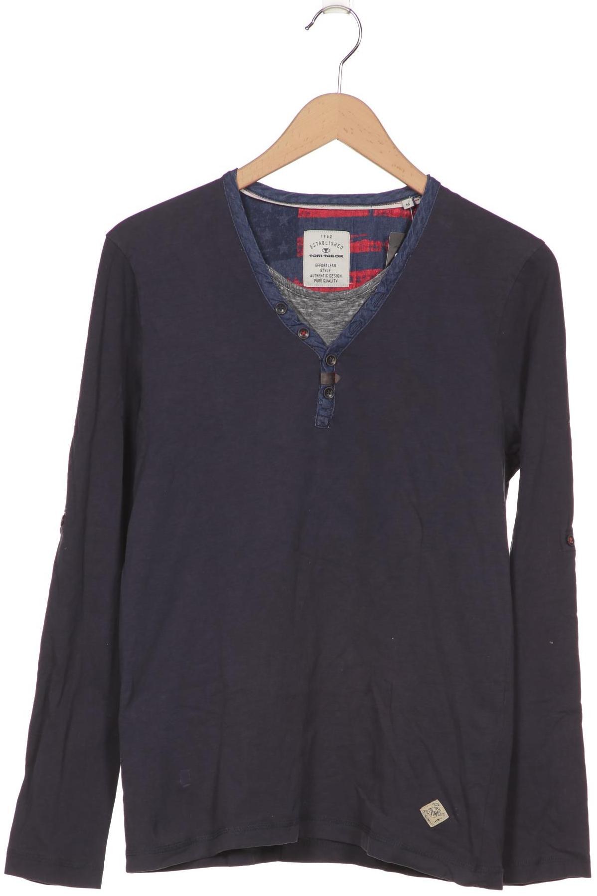 

Tom Tailor Herren Langarmshirt, marineblau, Gr. 48