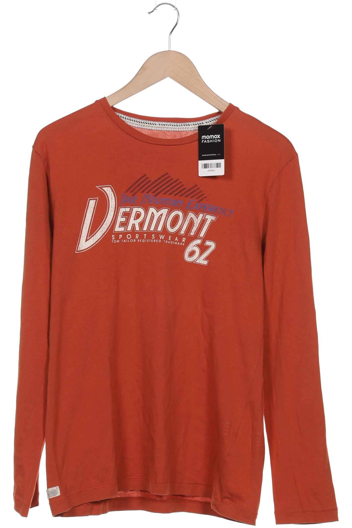 

Tom Tailor Herren Langarmshirt, orange, Gr. 52