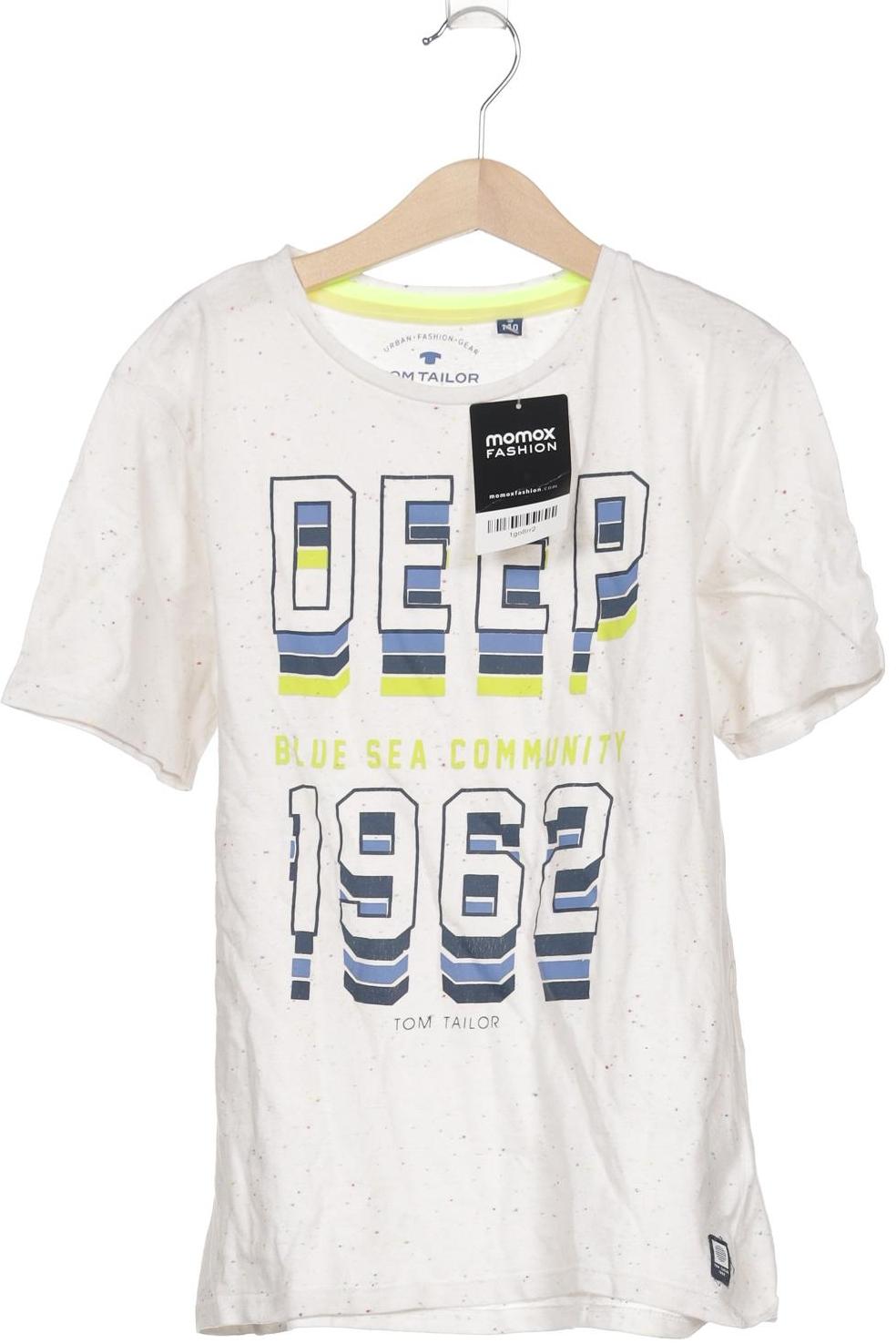 

Tom Tailor Herren T-Shirt, cremeweiß, Gr. 140