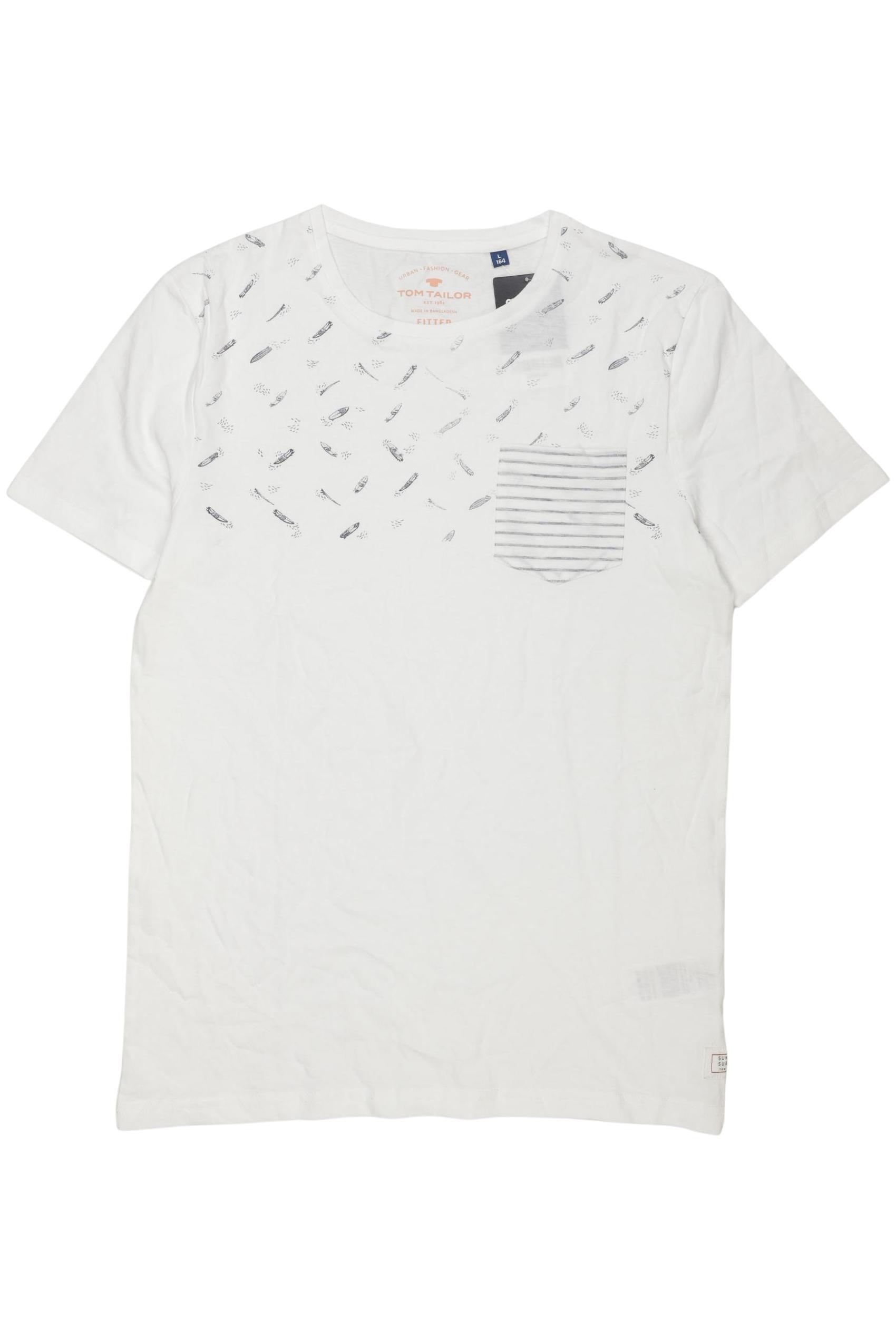 

Tom Tailor Jungen T-Shirt, weiß, Gr. 164