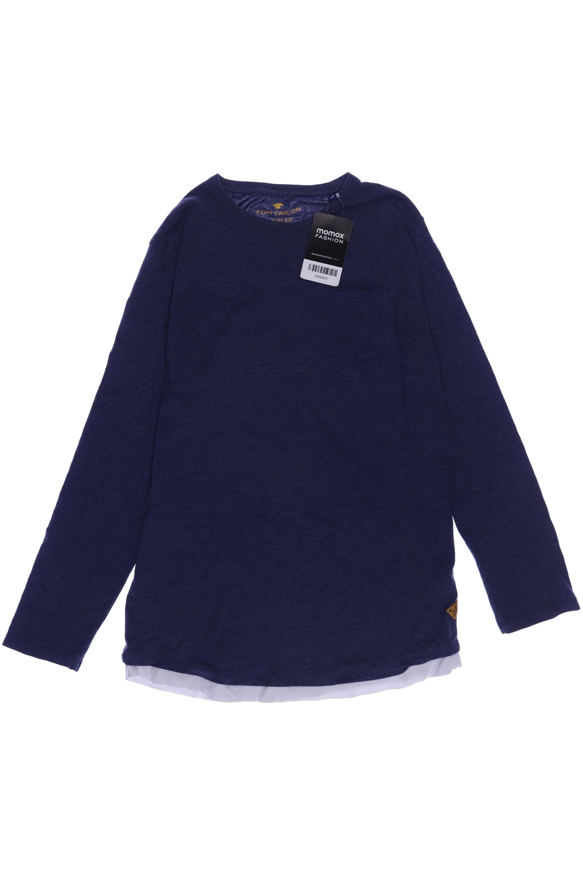 

Tom Tailor Herren Langarmshirt, blau, Gr. 152