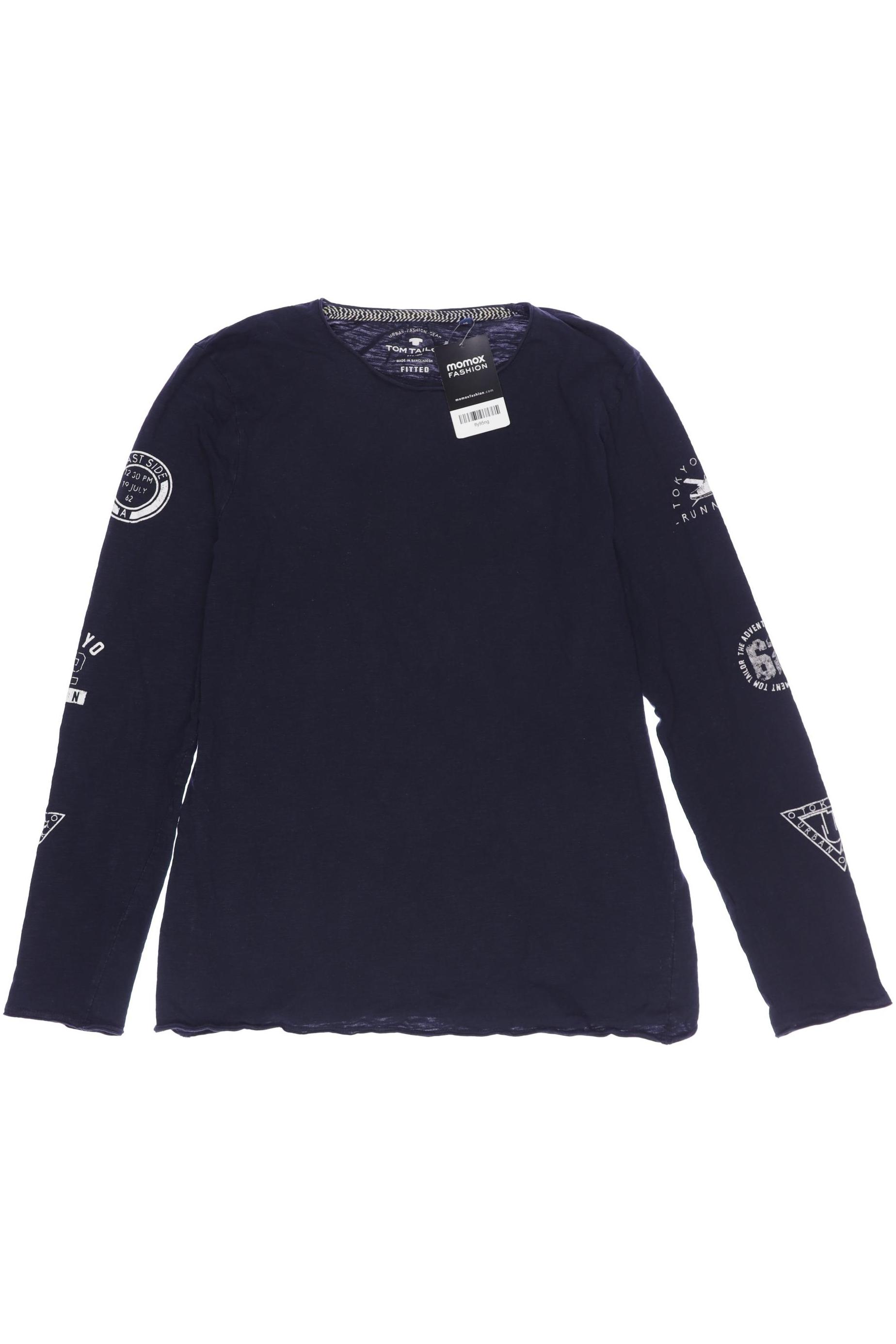 

Tom Tailor Herren Langarmshirt, marineblau, Gr. 176