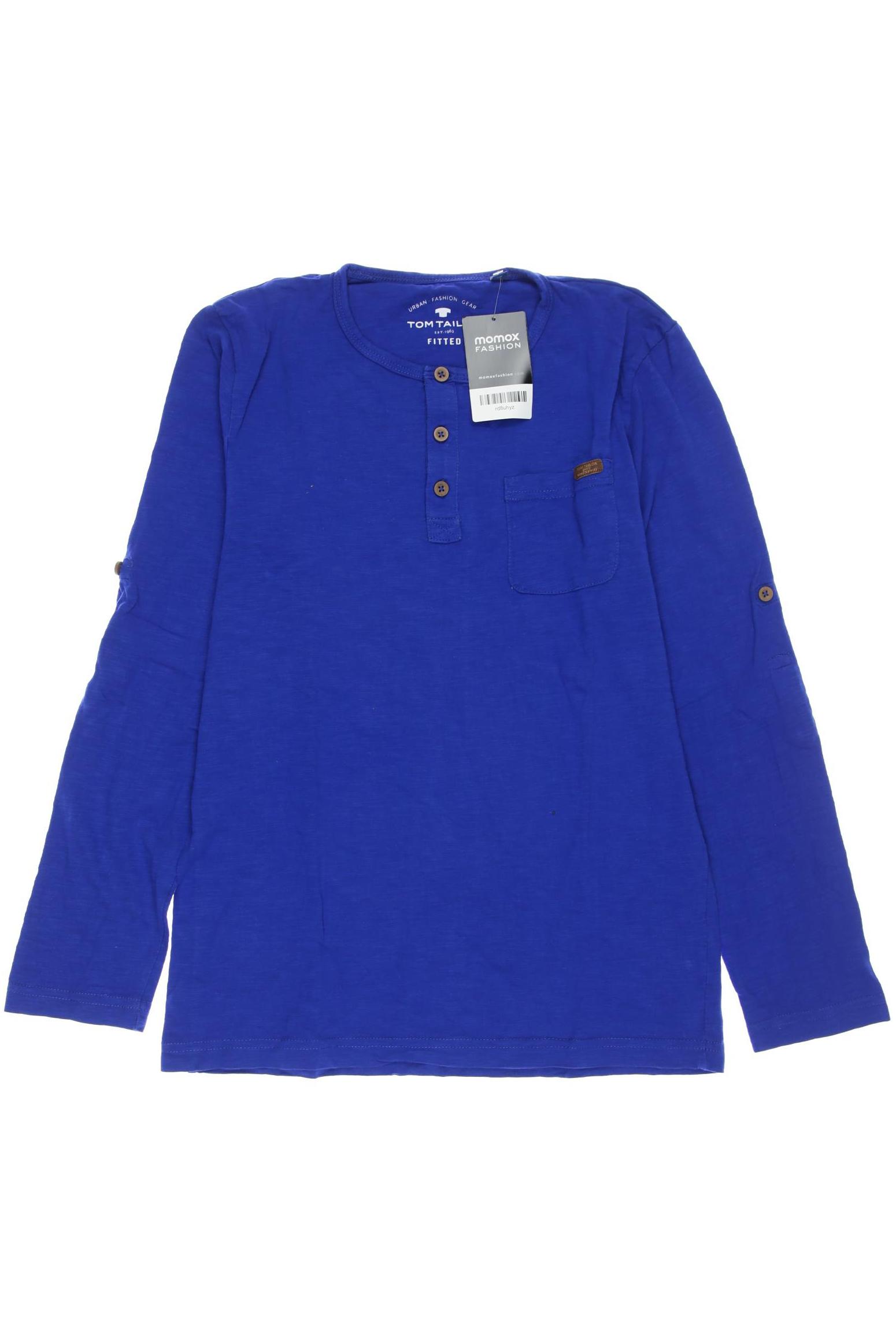

Tom Tailor Herren Langarmshirt, blau, Gr. 164