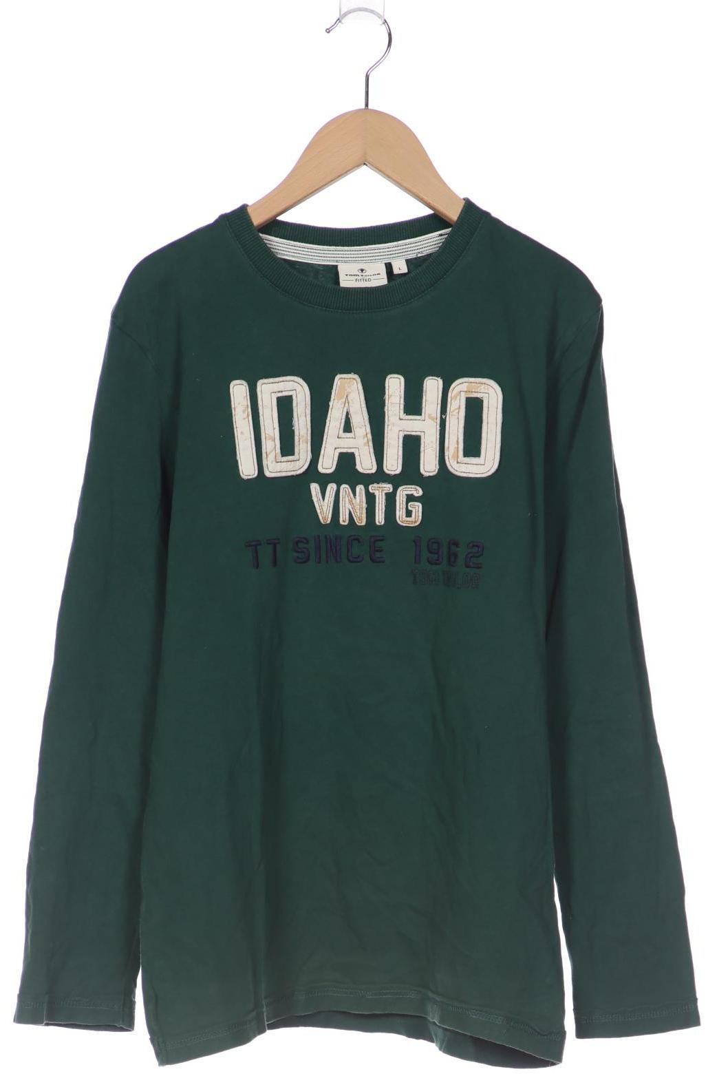 

Tom Tailor Herren Langarmshirt, grün, Gr. 158