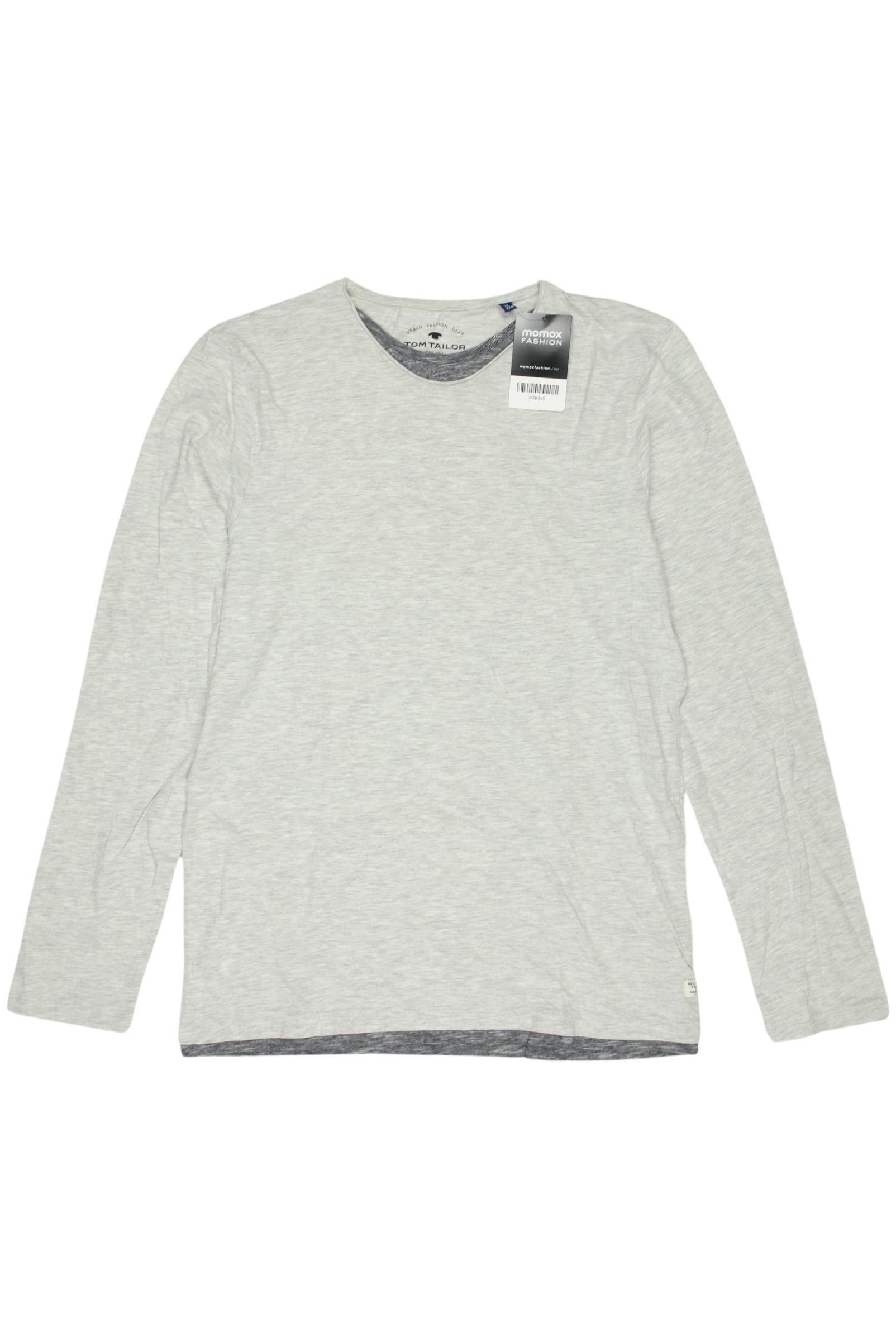 

Tom Tailor Herren Langarmshirt, grau, Gr. 176
