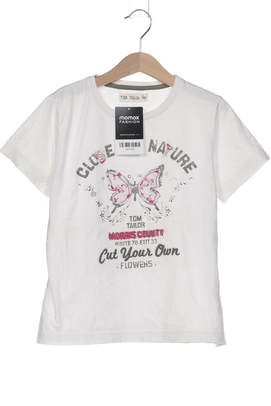 

Tom Tailor Damen T-Shirt, weiß, Gr. 140