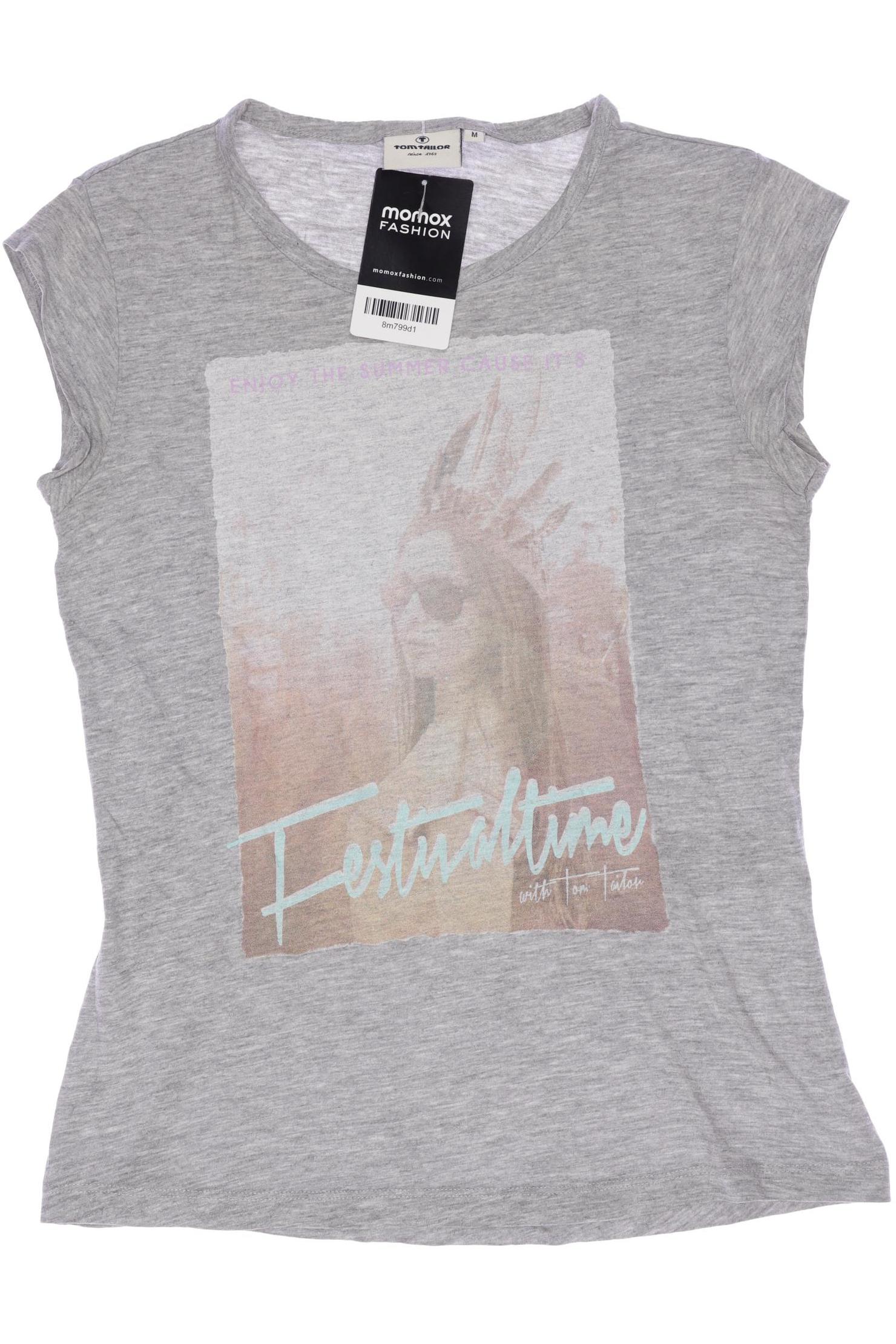 

Tom Tailor Damen T-Shirt, grau, Gr. 152