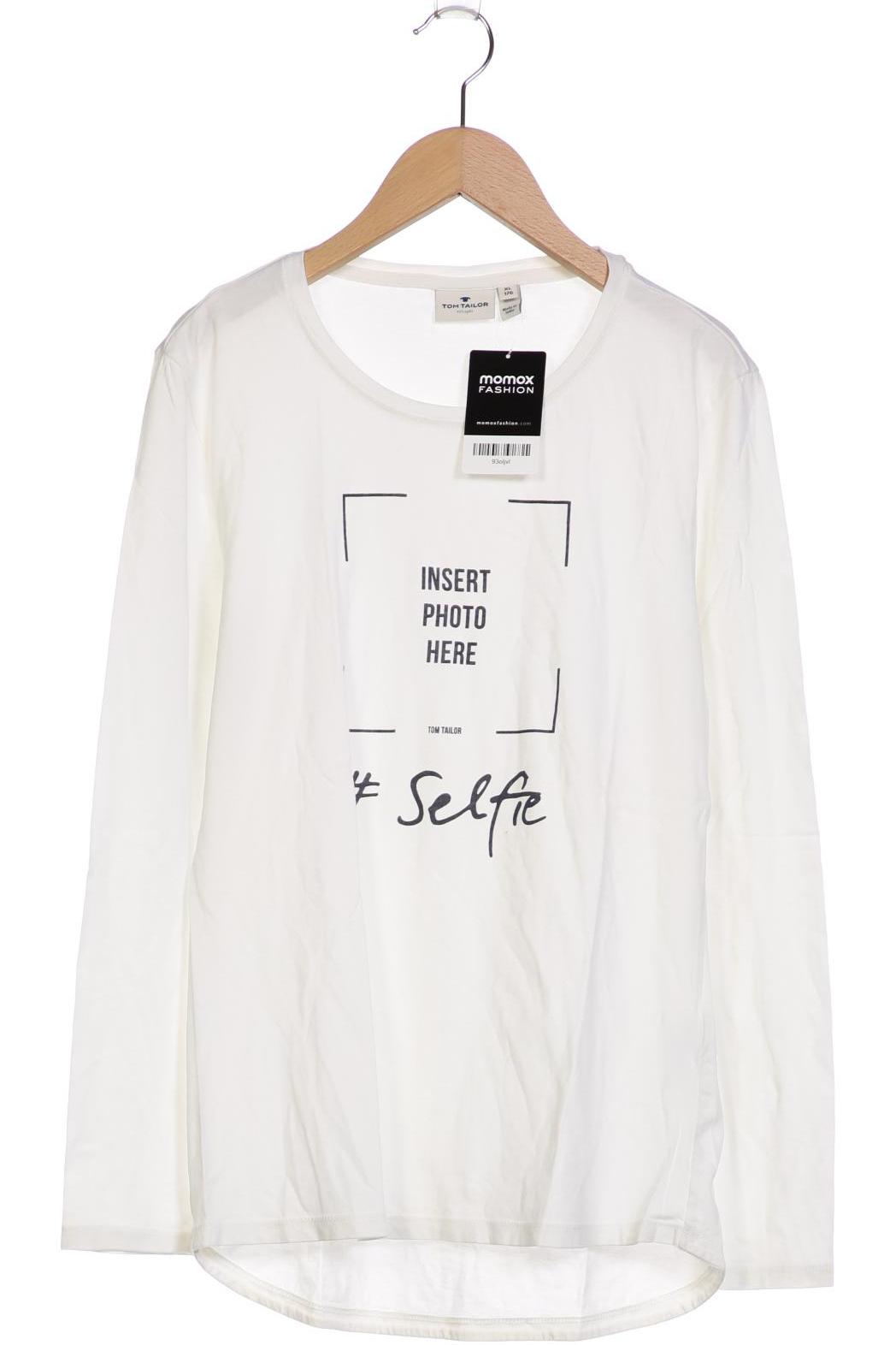 

Tom Tailor Damen Langarmshirt, weiß, Gr. 176