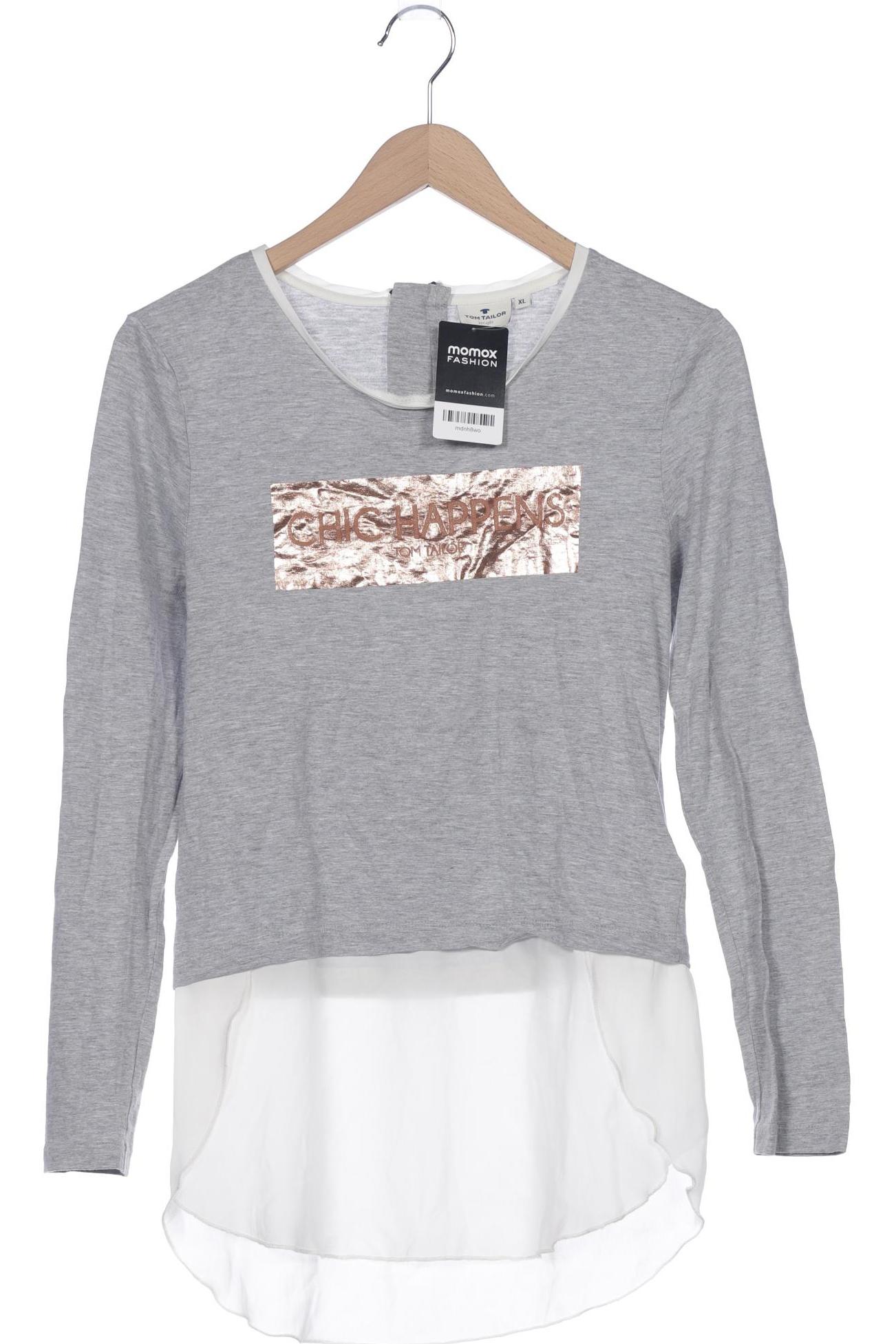 

Tom Tailor Damen Langarmshirt, grau, Gr. 176
