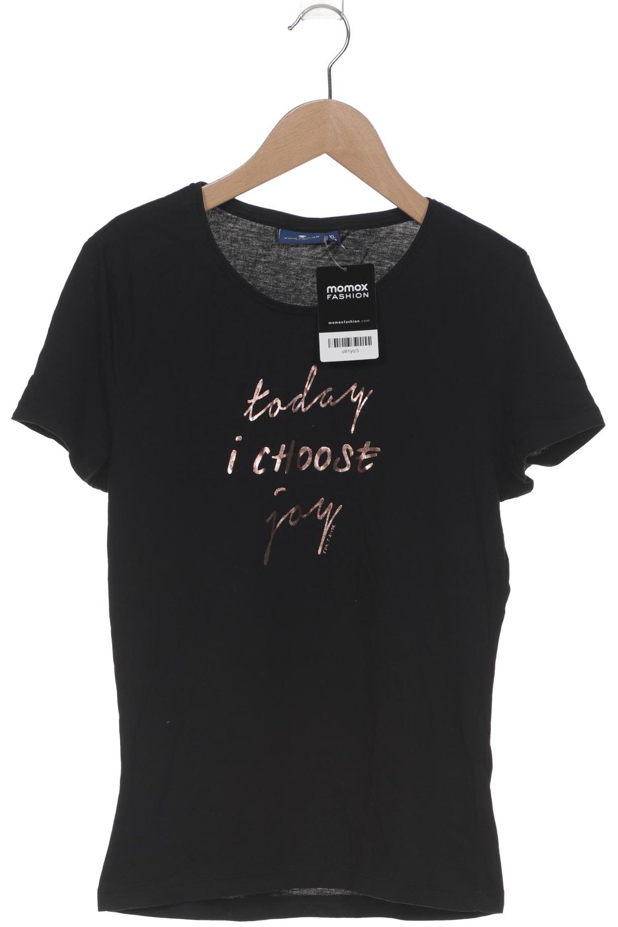 

Tom Tailor Damen T-Shirt, schwarz, Gr. 16