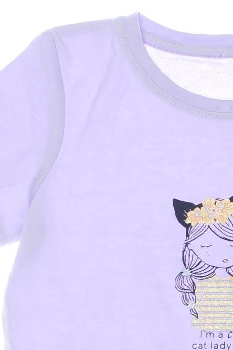 Thumbnail - Tom Tailor Mädchen T-Shirt, flieder, Gr. 104