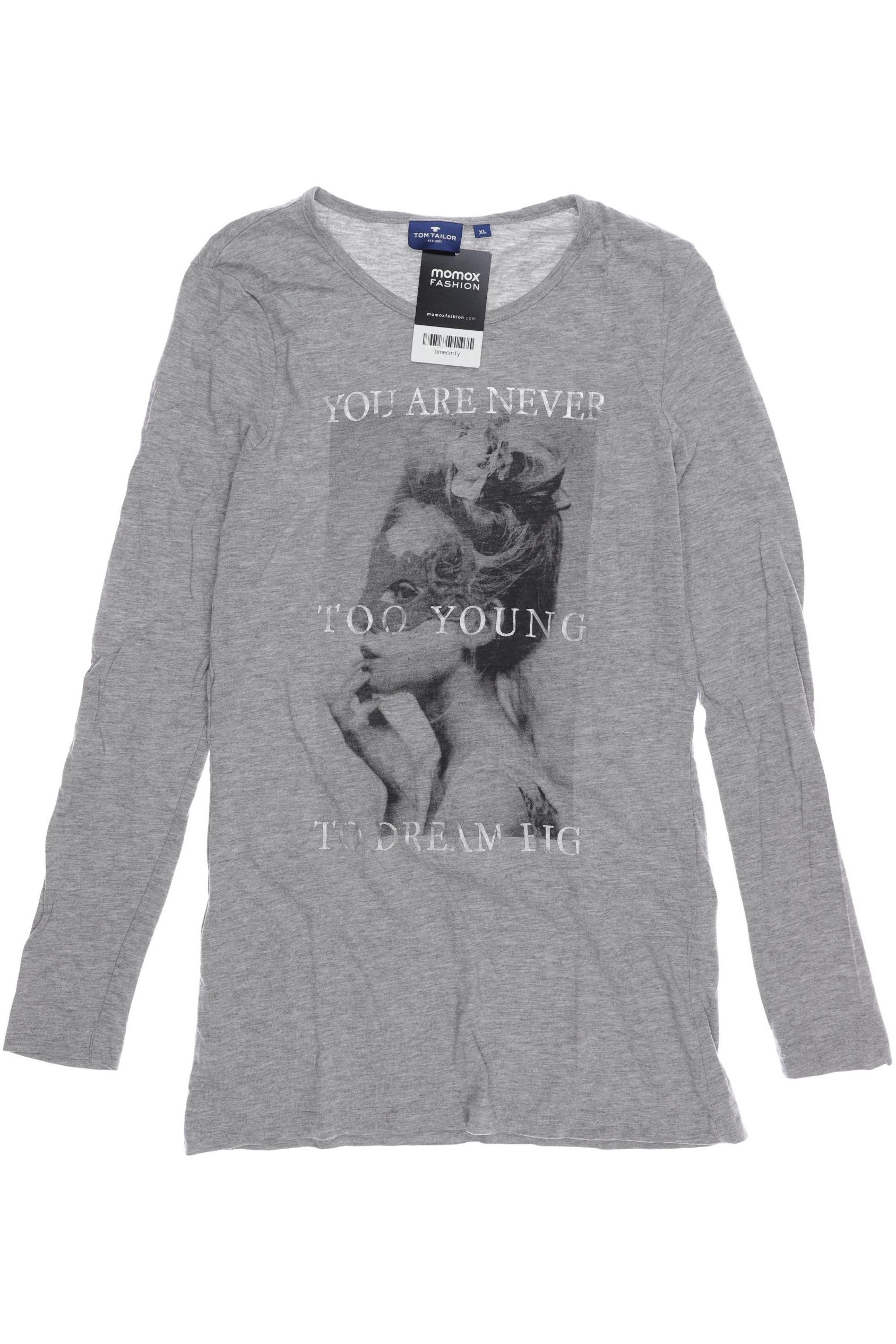 

Tom Tailor Damen Langarmshirt, grau, Gr. 170
