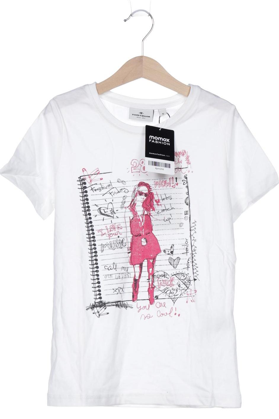 

Tom Tailor Damen T-Shirt, weiß, Gr. 140