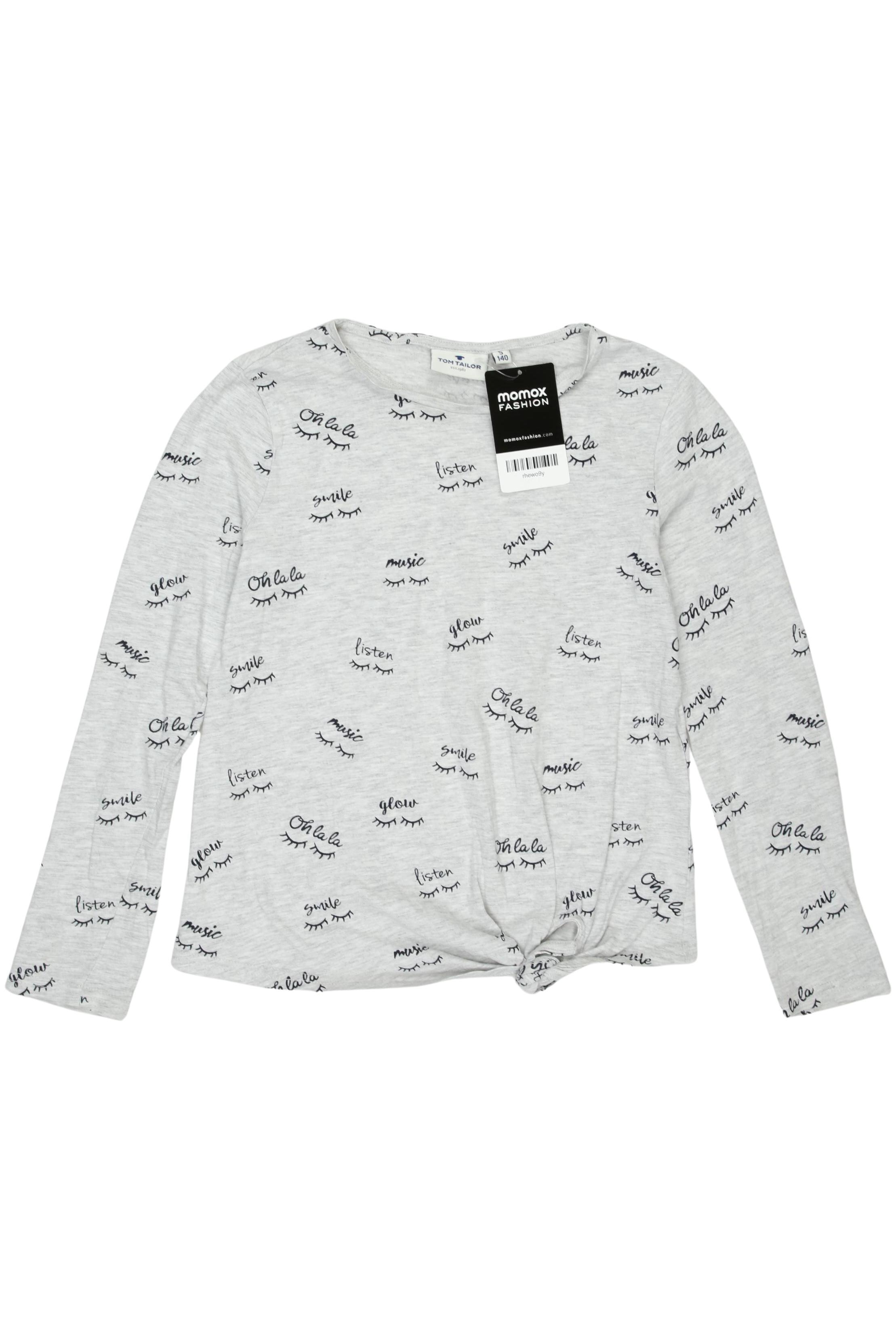 

Tom Tailor Damen Langarmshirt, grau, Gr. 140