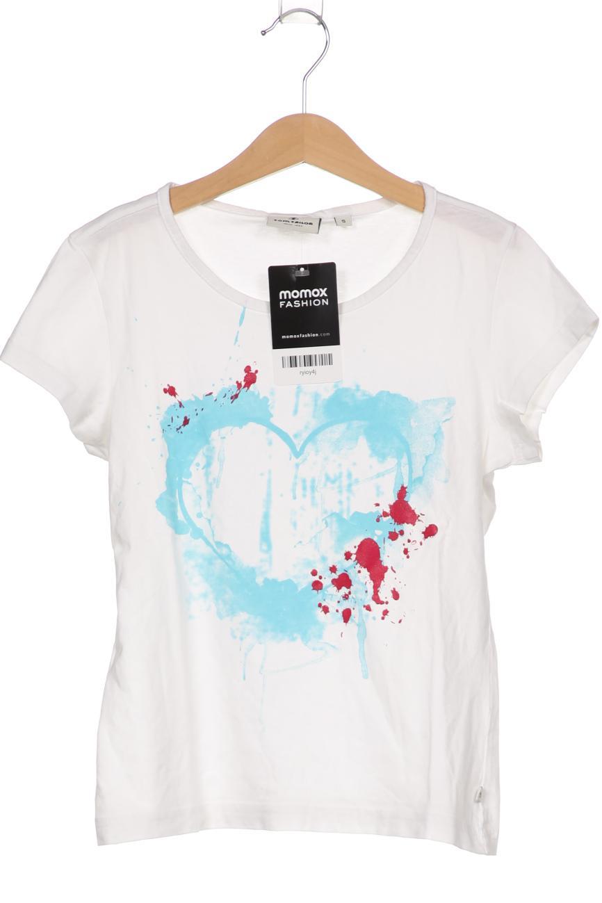 

Tom Tailor Damen T-Shirt, weiß, Gr. 140