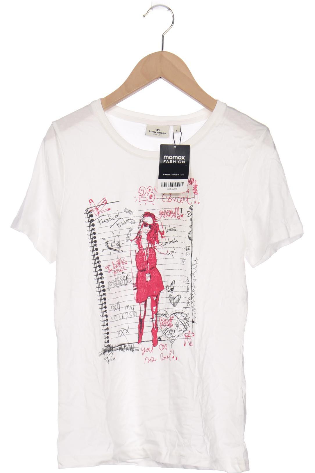 

Tom Tailor Damen T-Shirt, weiß, Gr. 164