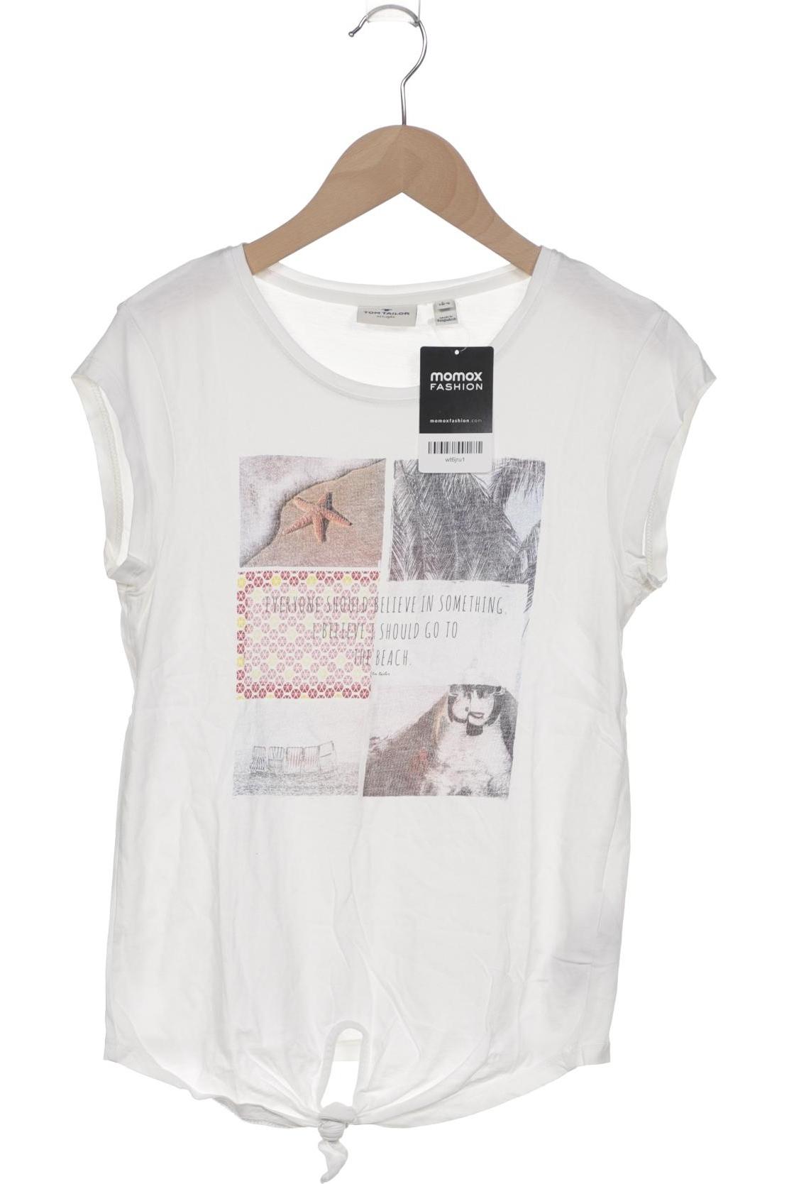 

Tom Tailor Damen T-Shirt, weiß, Gr. 164