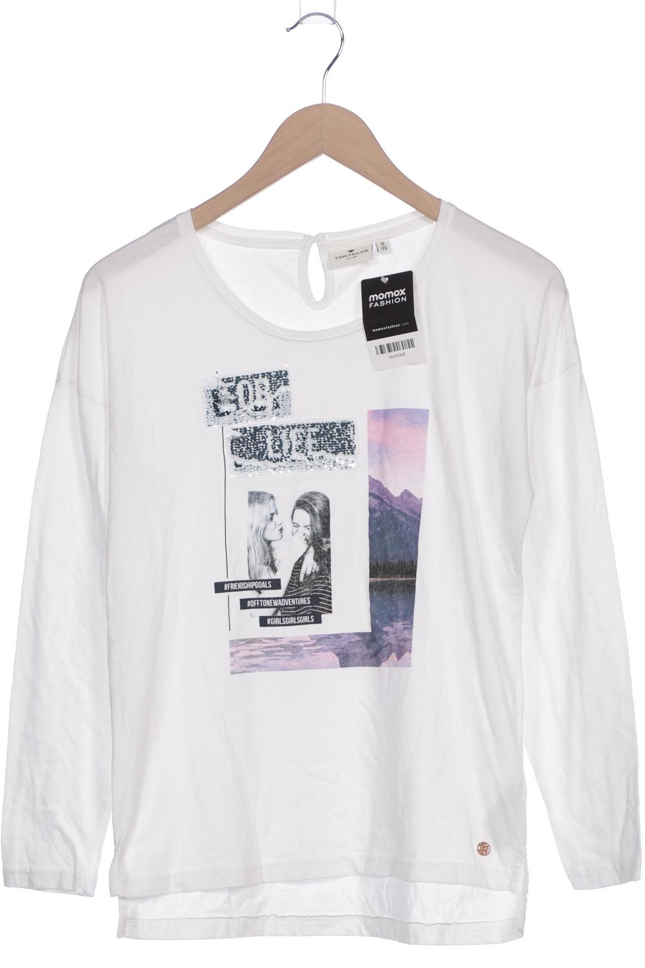 

Tom Tailor Damen Langarmshirt, weiß, Gr. 170