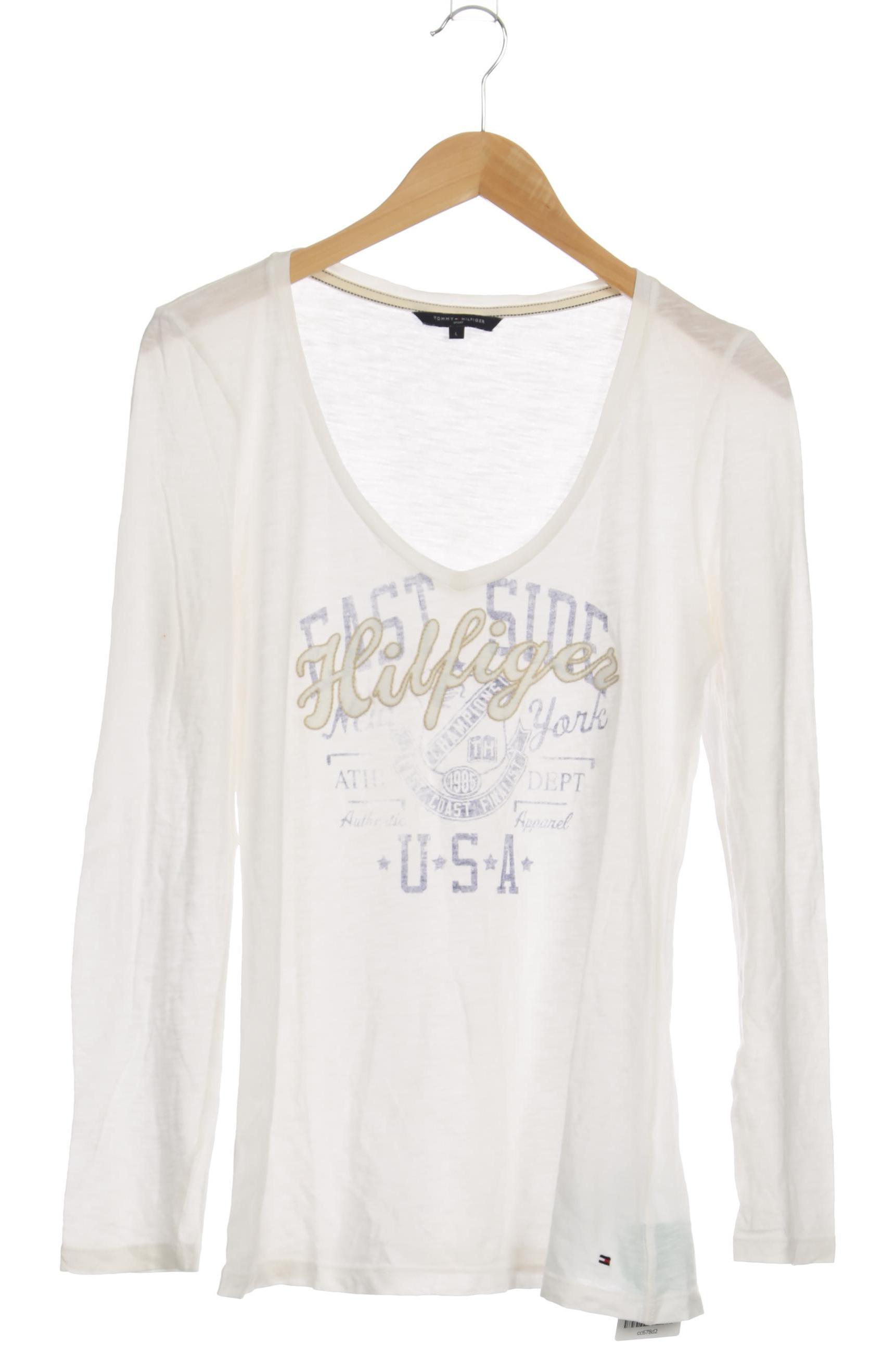 

Tommy Hilfiger Damen Langarmshirt, weiß, Gr.