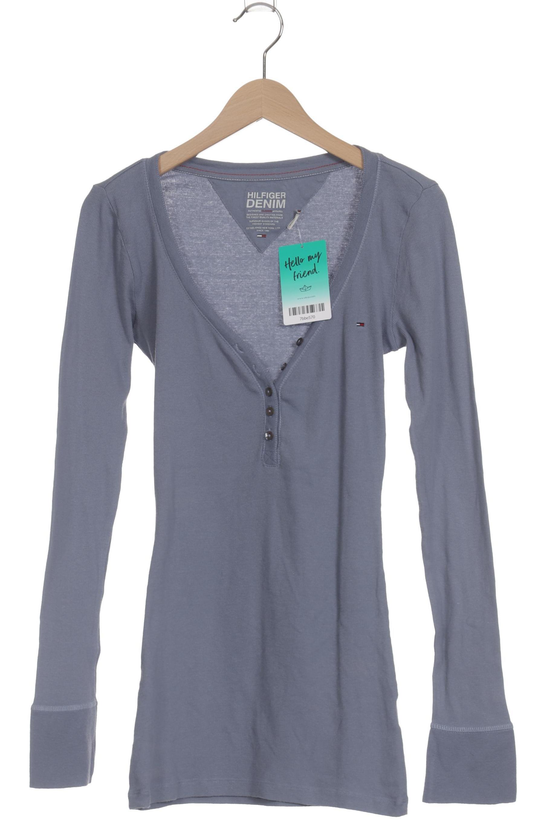 

Hilfiger Denim Damen Langarmshirt, grau, Gr.