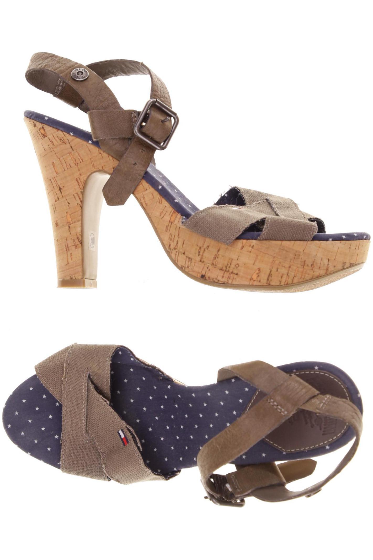 

Hilfiger Denim Damen Sandale, grün, Gr. 40